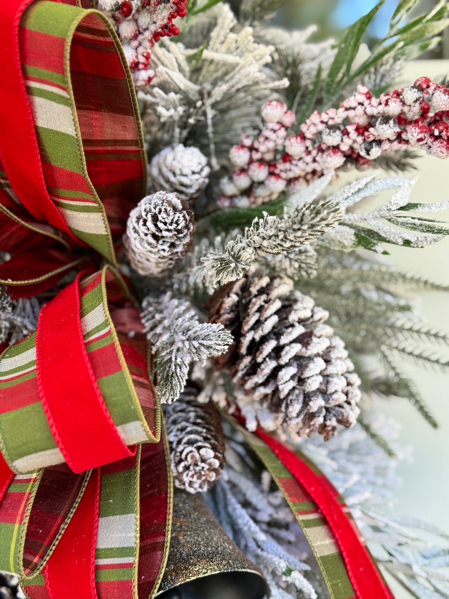 Rustic Belfry Bells Drop Winter/Holiday Wreath