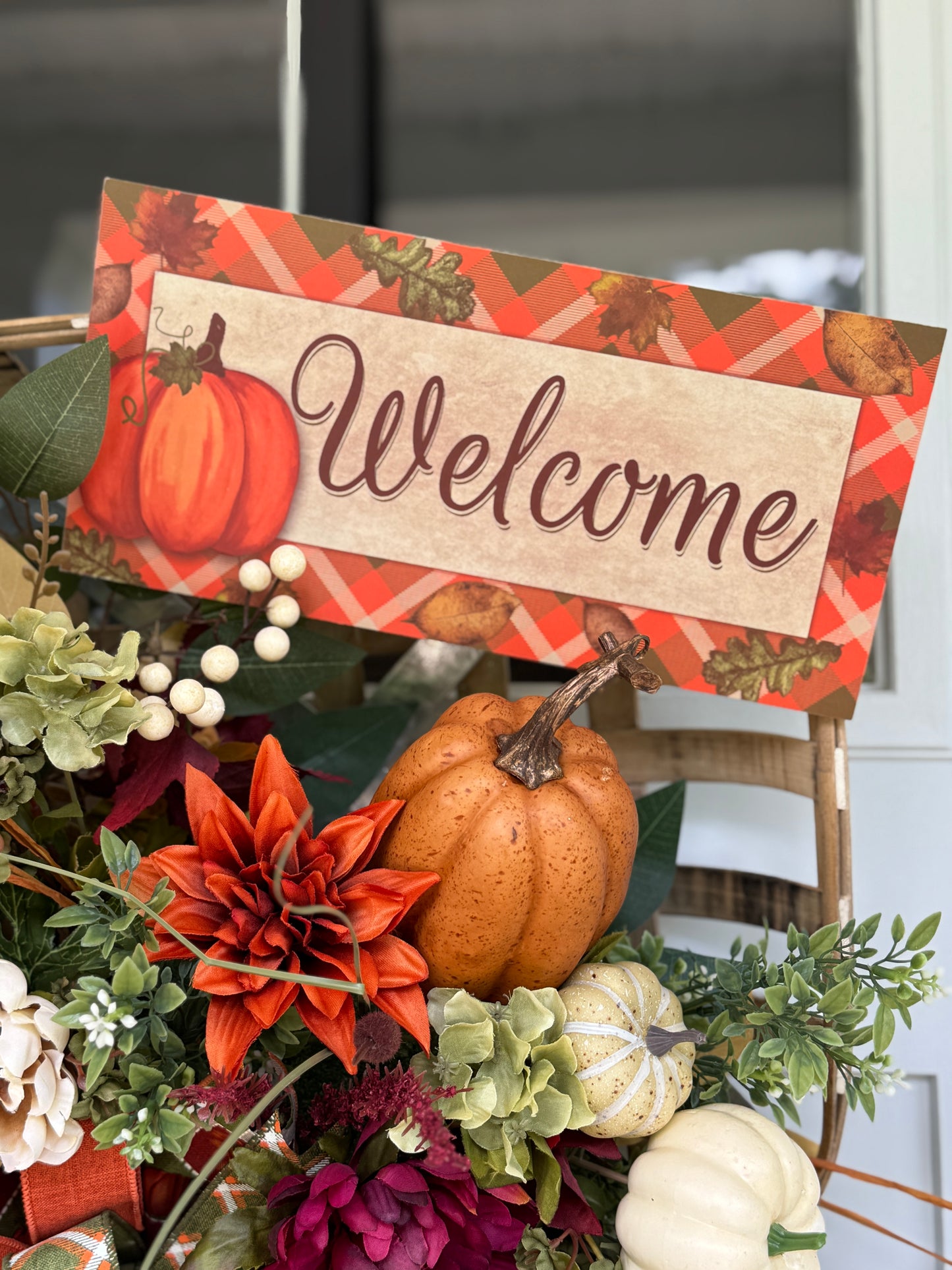 Welcome Fall Tobacco Basket