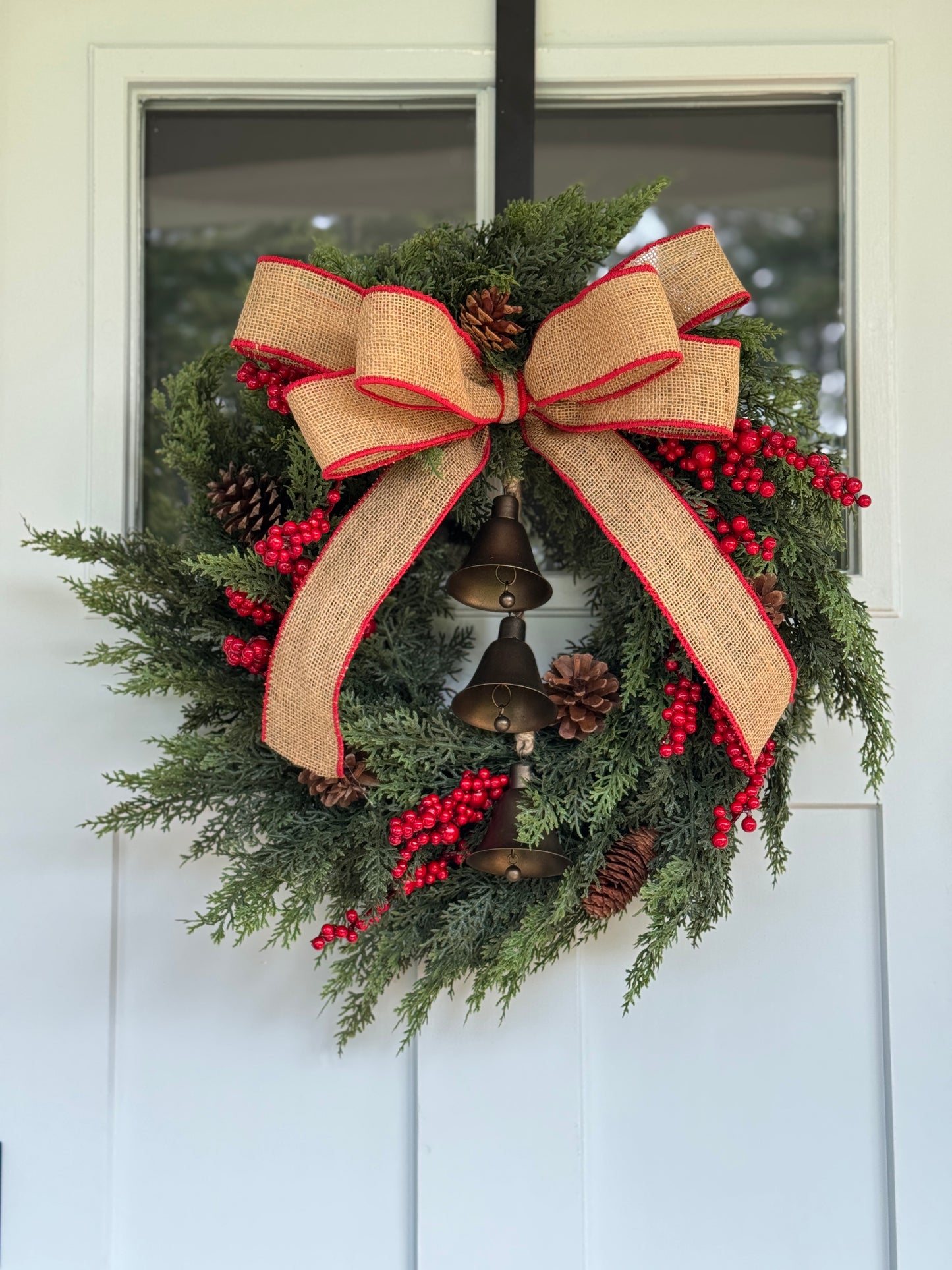 Traditional Real Touch Cedar Wreath