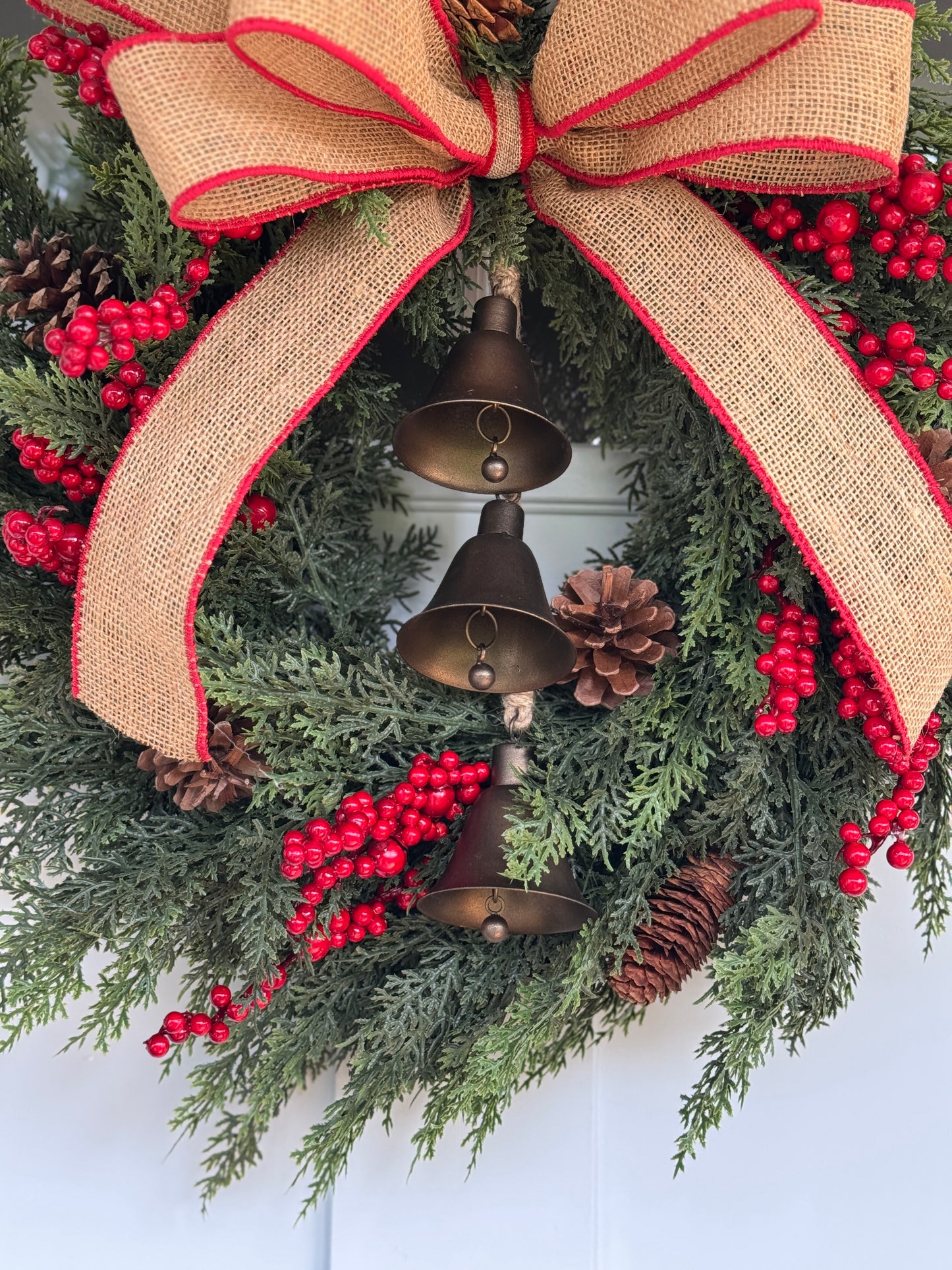 Traditional Real Touch Cedar Wreath