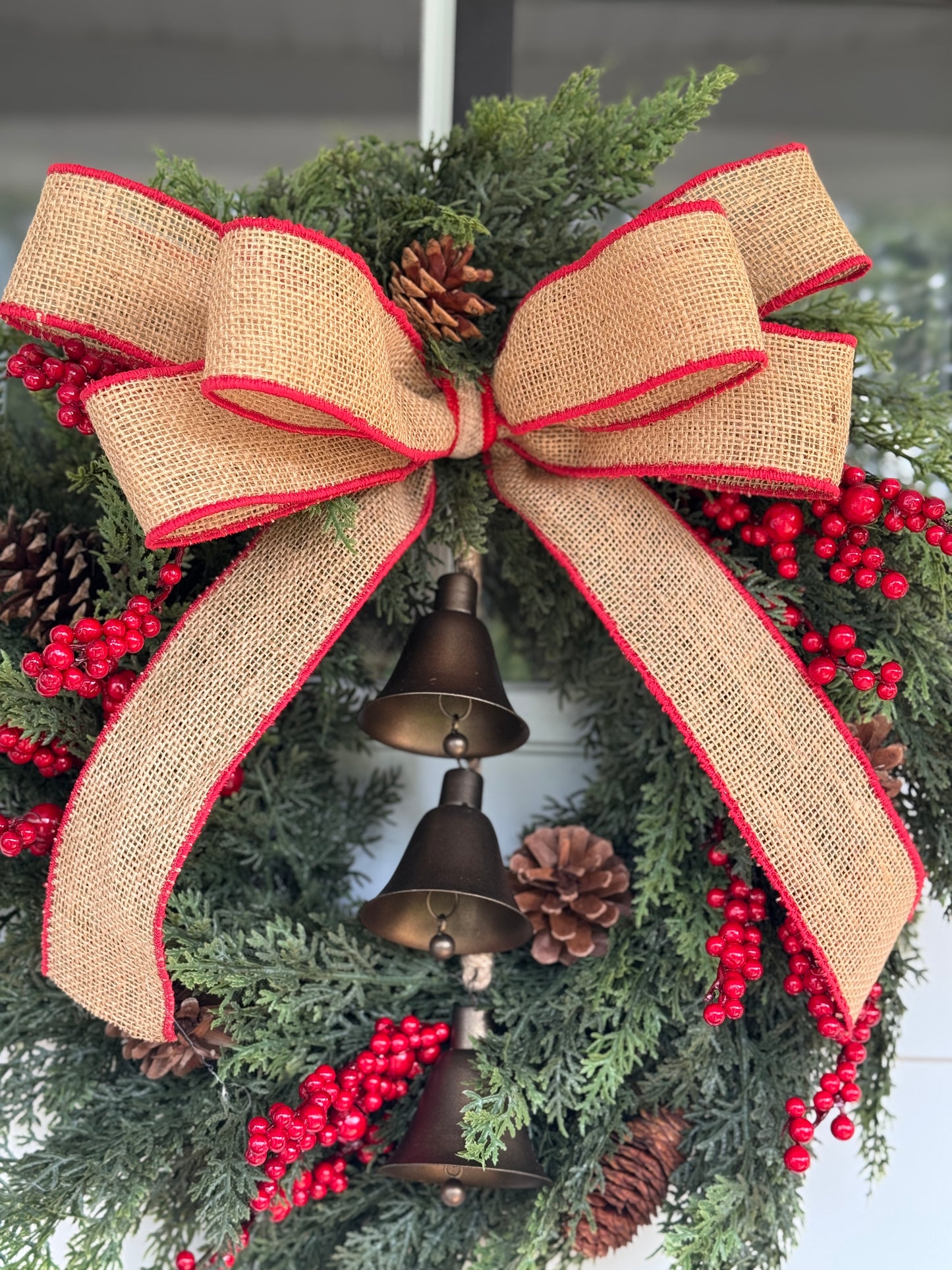 Traditional Real Touch Cedar Wreath