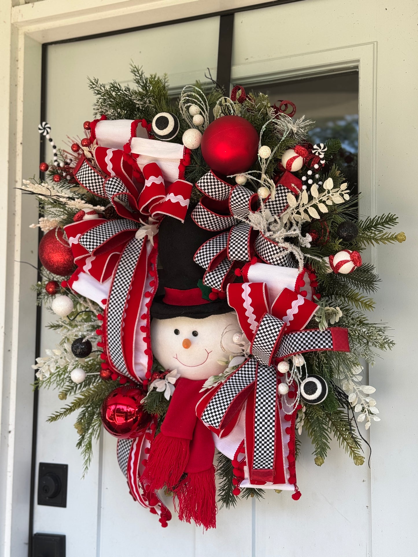 Vibrant Snowman Wreath XL