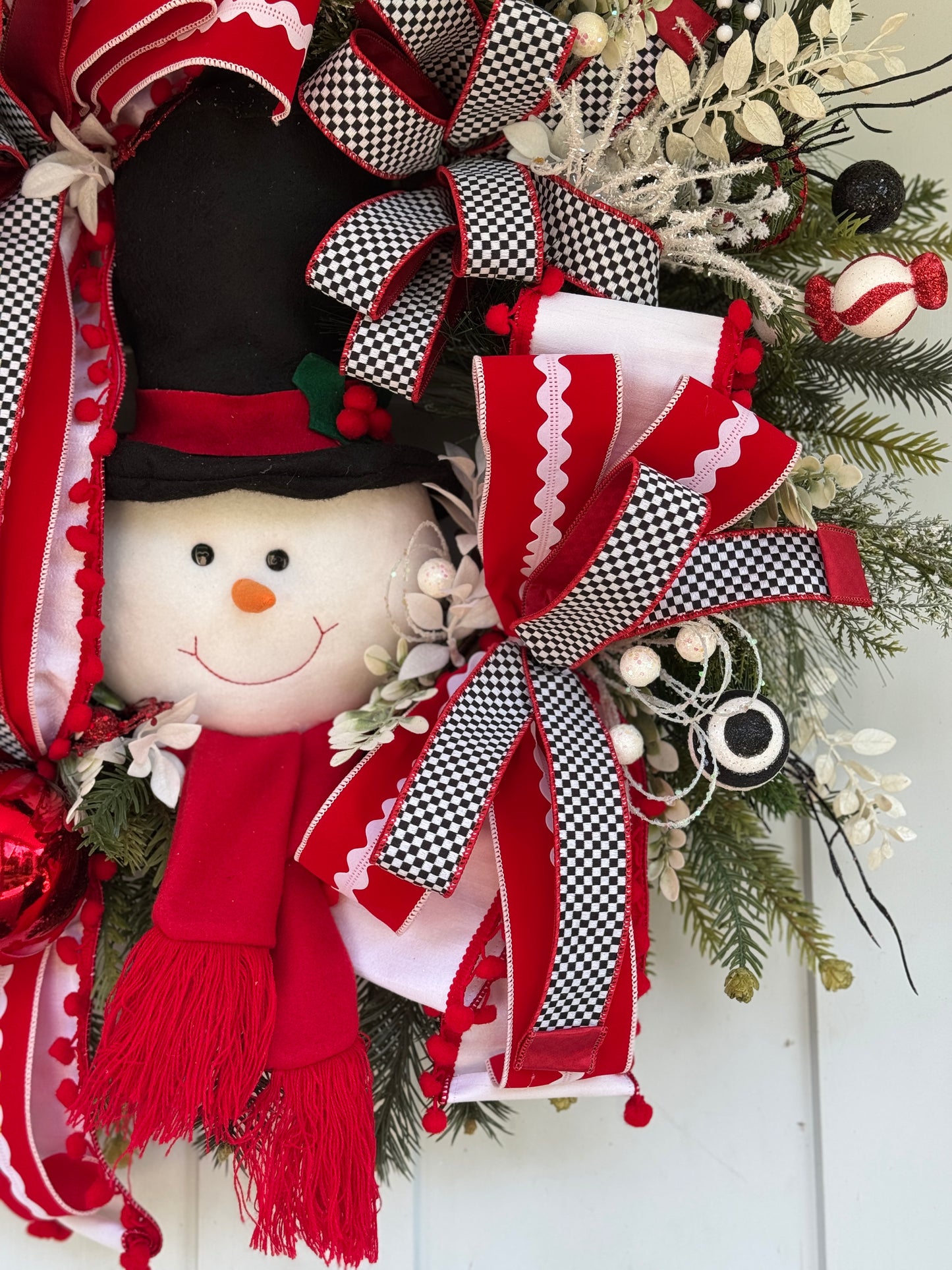 Vibrant Snowman Wreath XL
