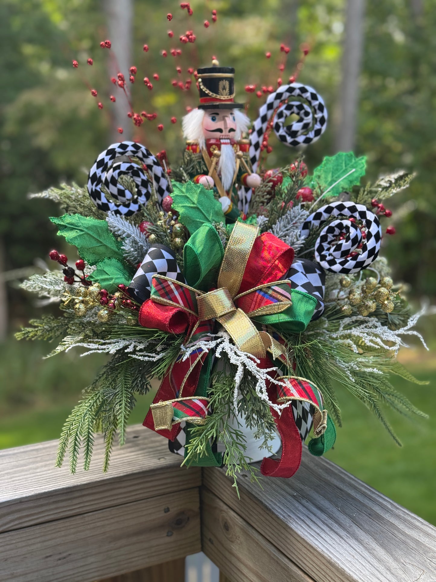 Festive Nutcracker Holiday Arrangement
