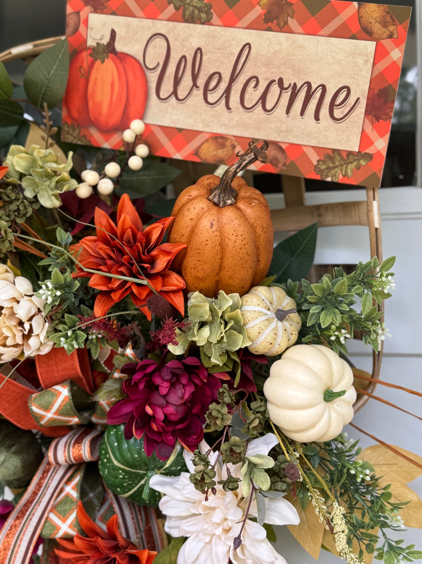Welcome Fall Tobacco Basket