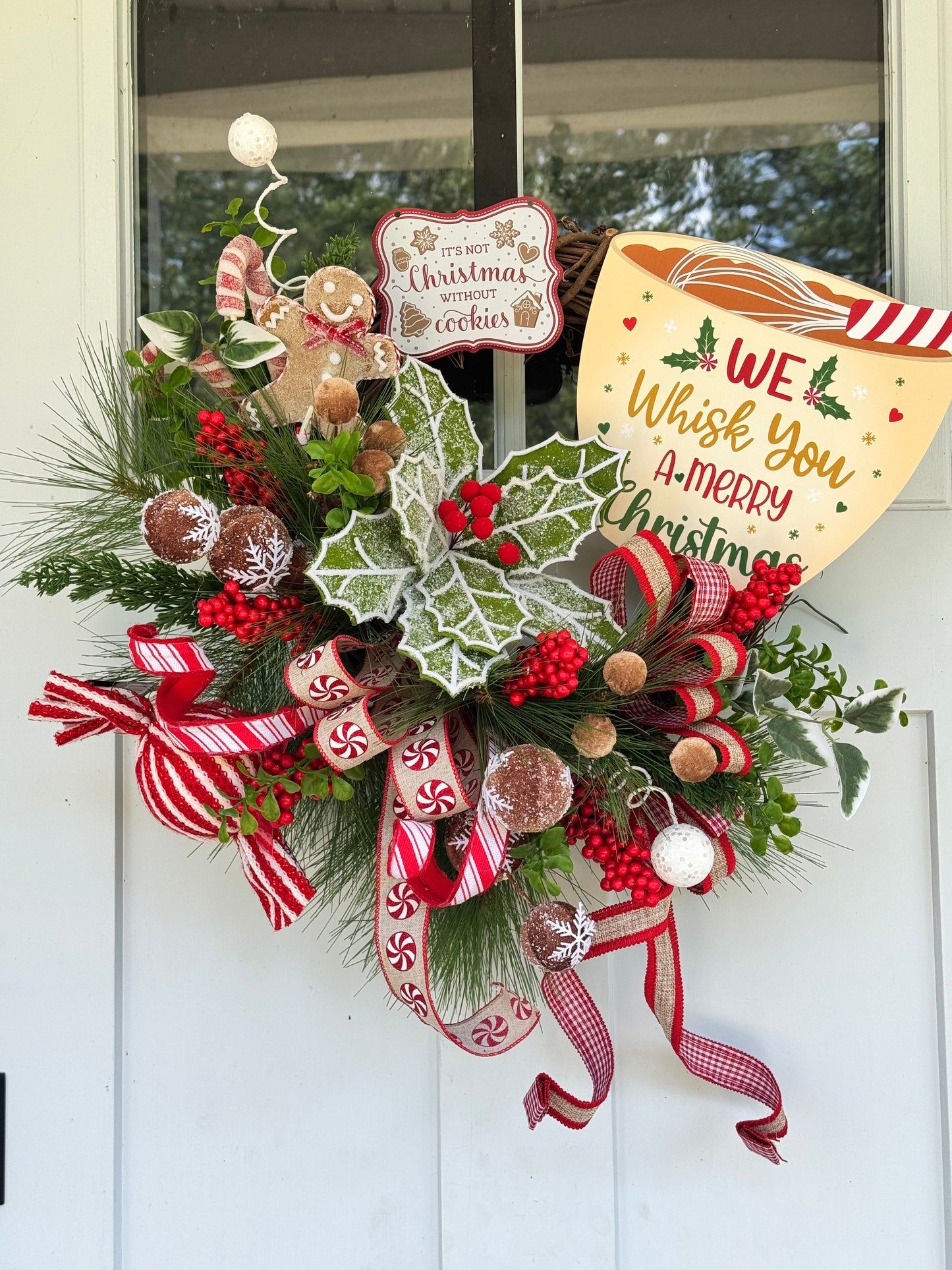 Gingerbread “Whisking You a Merry Christmas” Wreath