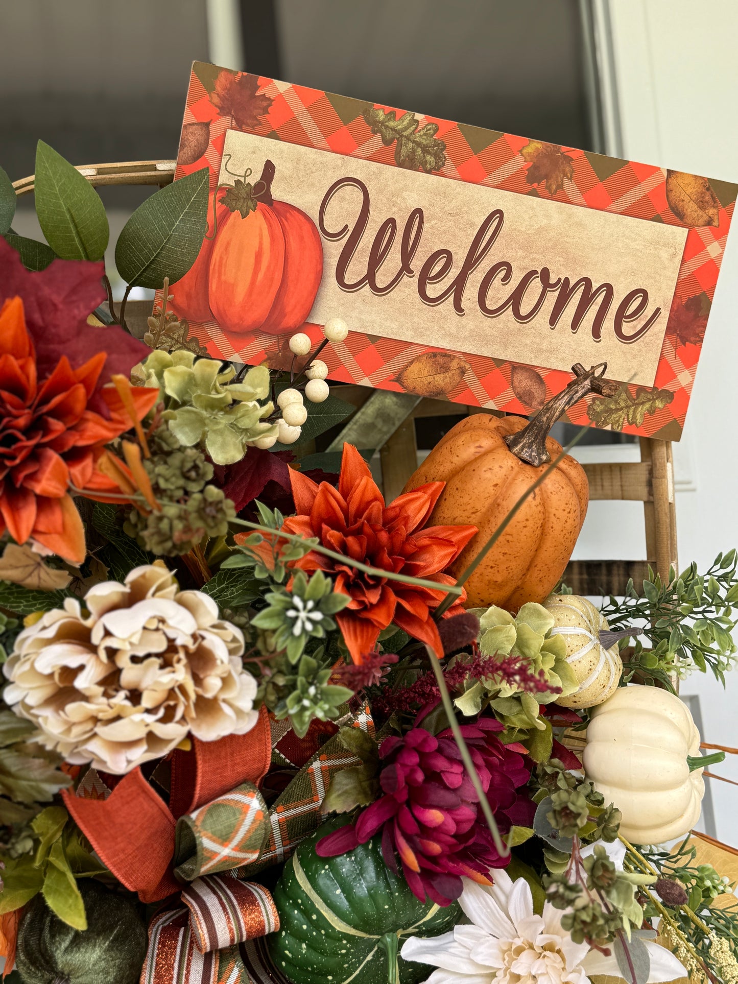 Welcome Fall Tobacco Basket
