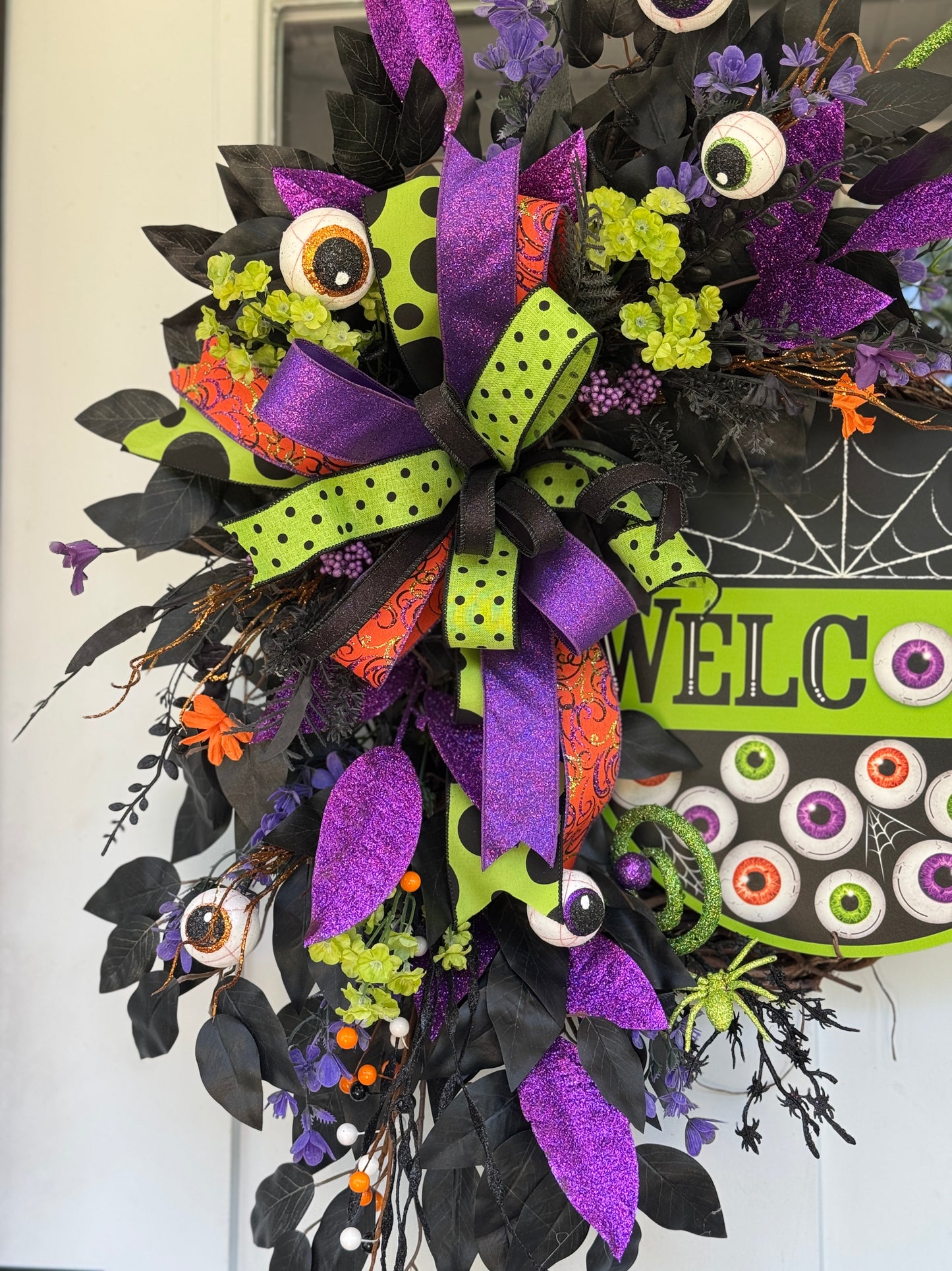 Eyeball Halloween Welcome Wreath