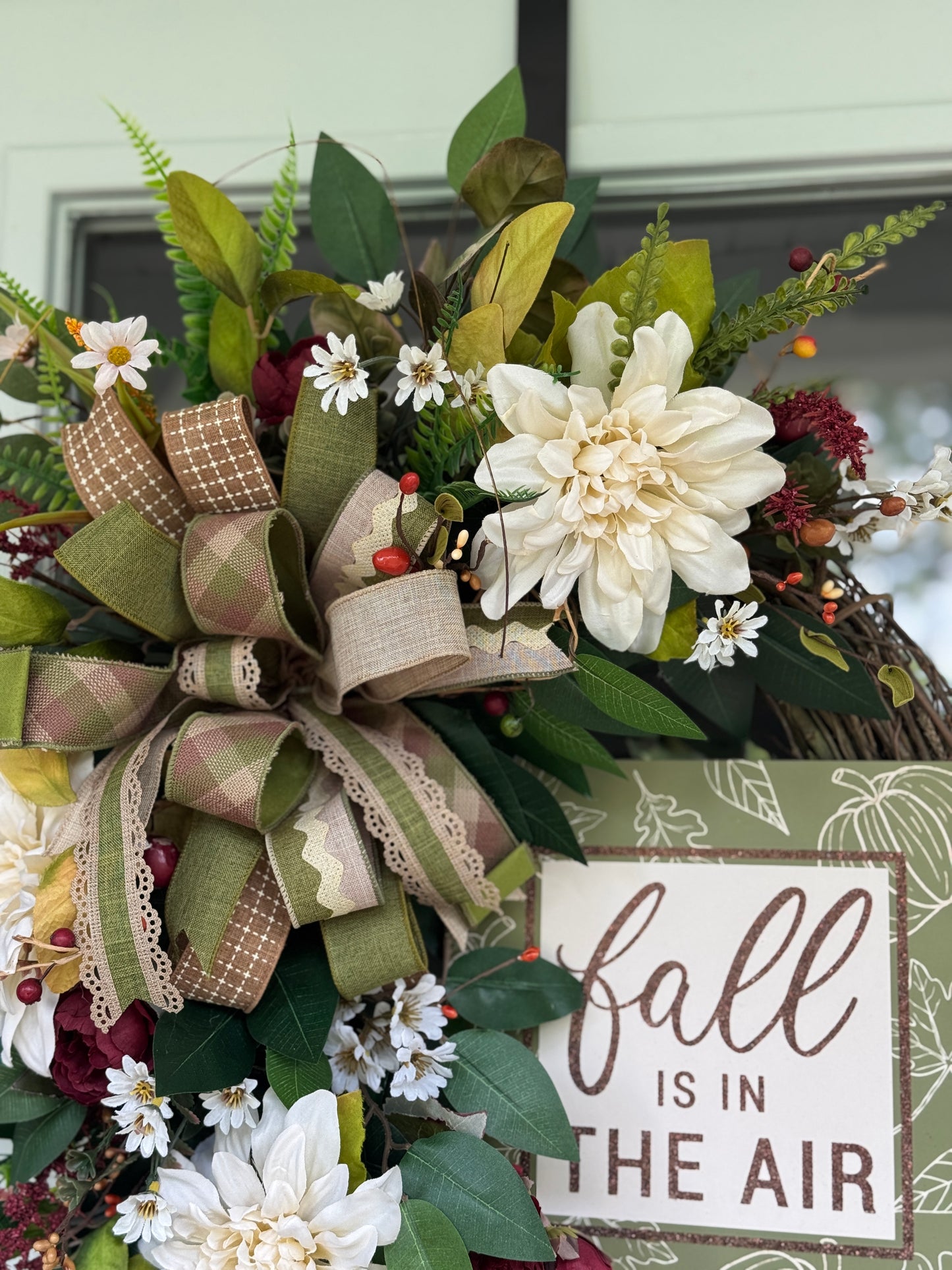 Neutral Tones Fall Wreath
