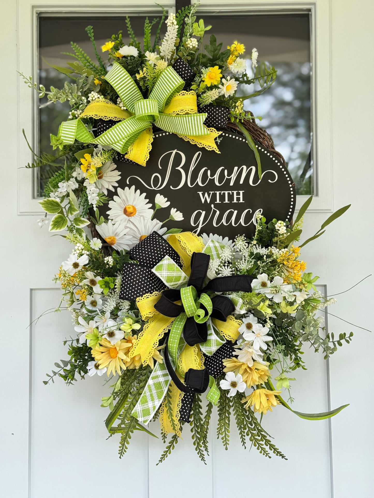 Bloom with Grace Daisy Wreath