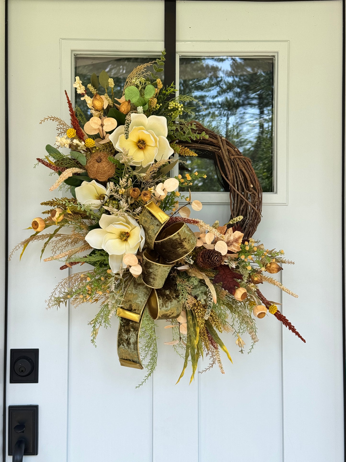 Southern Charm Fall Grapevine Wreath