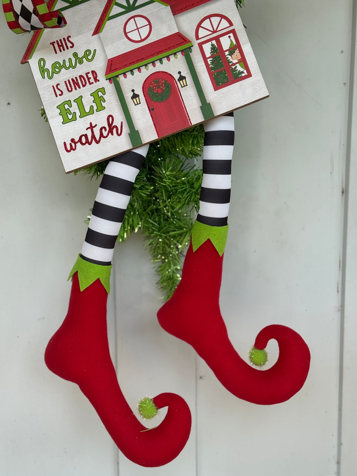 Elf Watch Festive Wreath