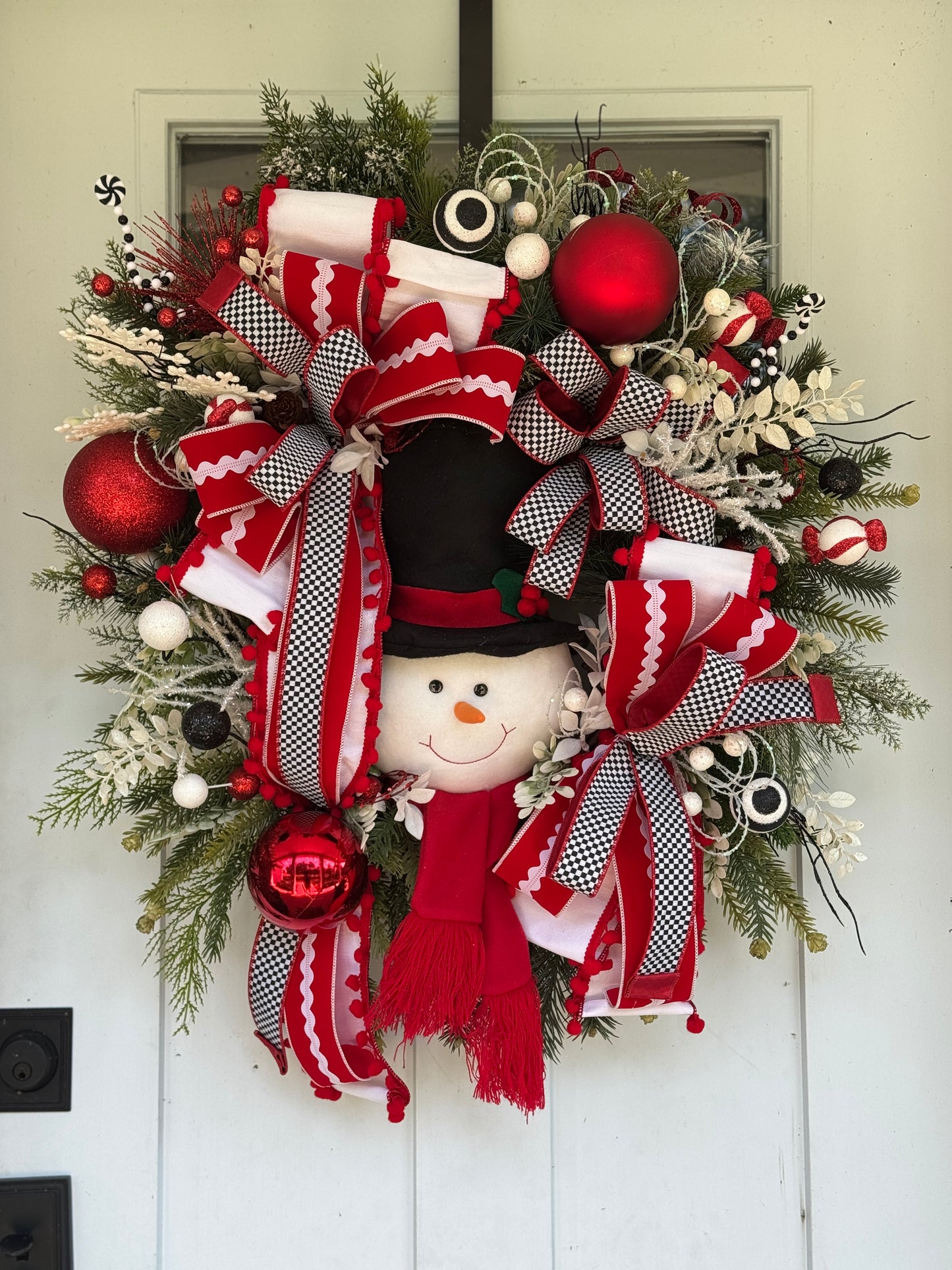Vibrant Snowman Wreath XL