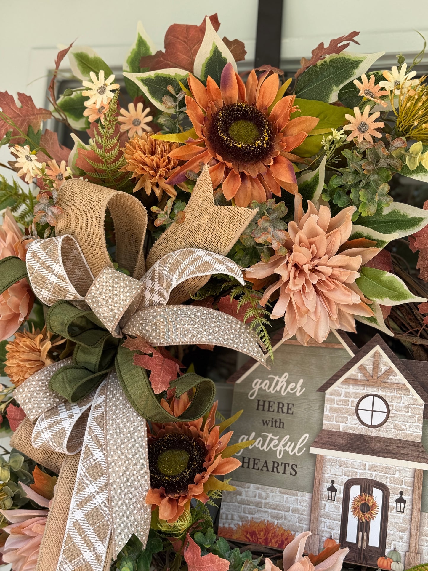 Gather Here Floral Wreath