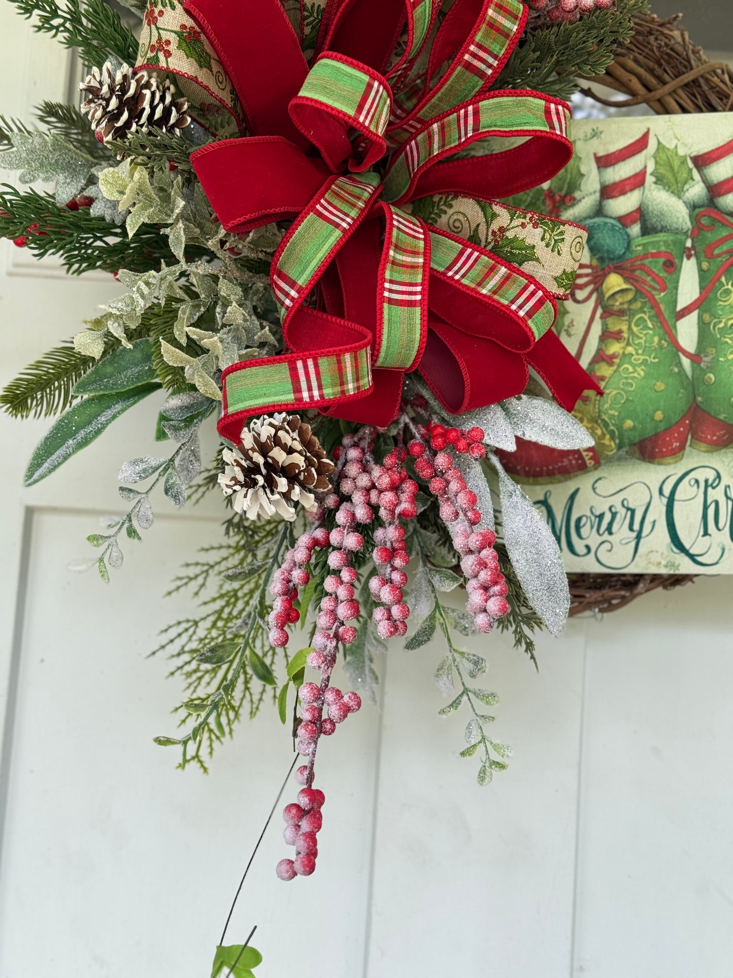 Vintage Inspired Elf Wreath