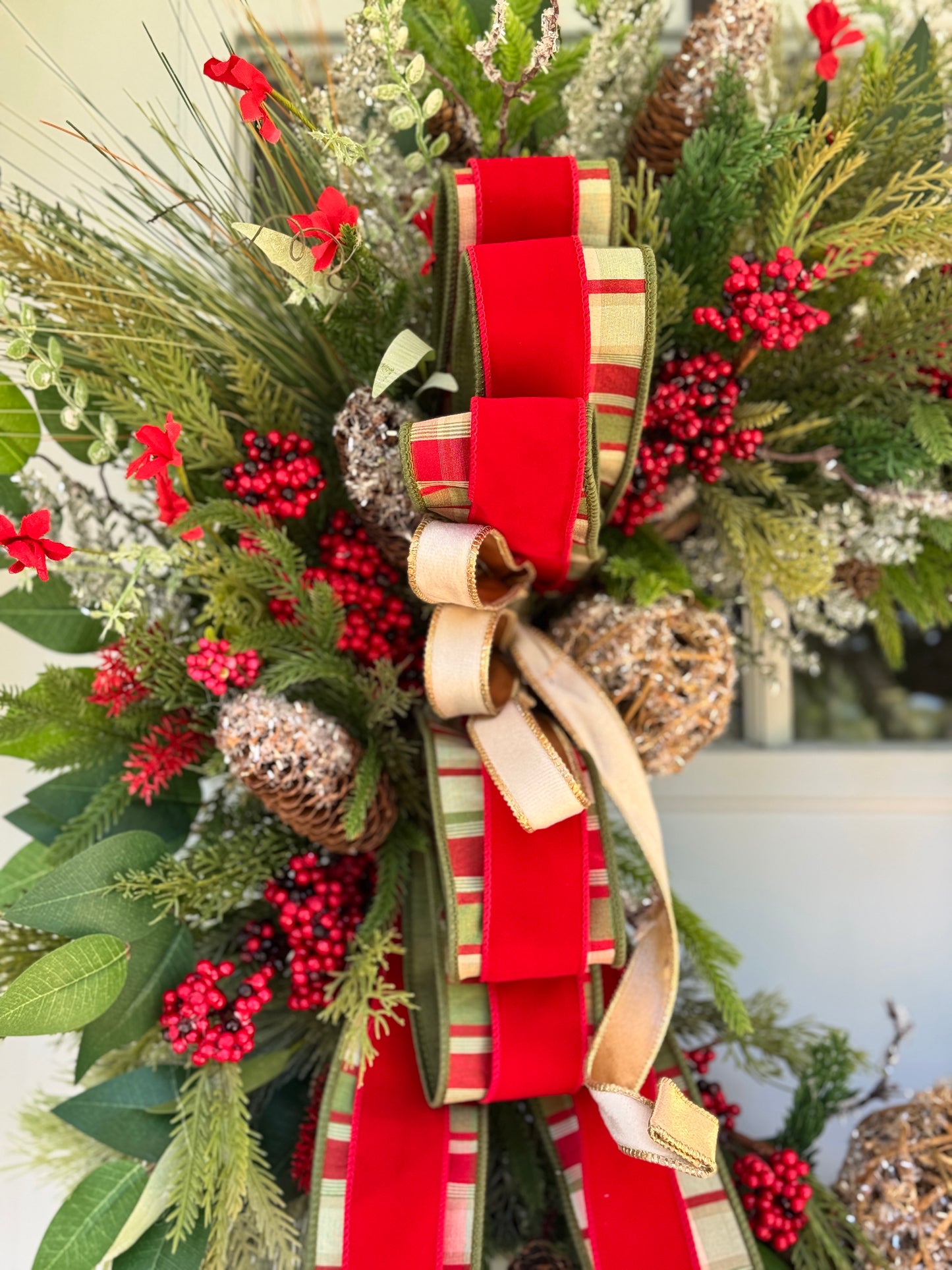 Large Rustic Winter/Holiday Wreath