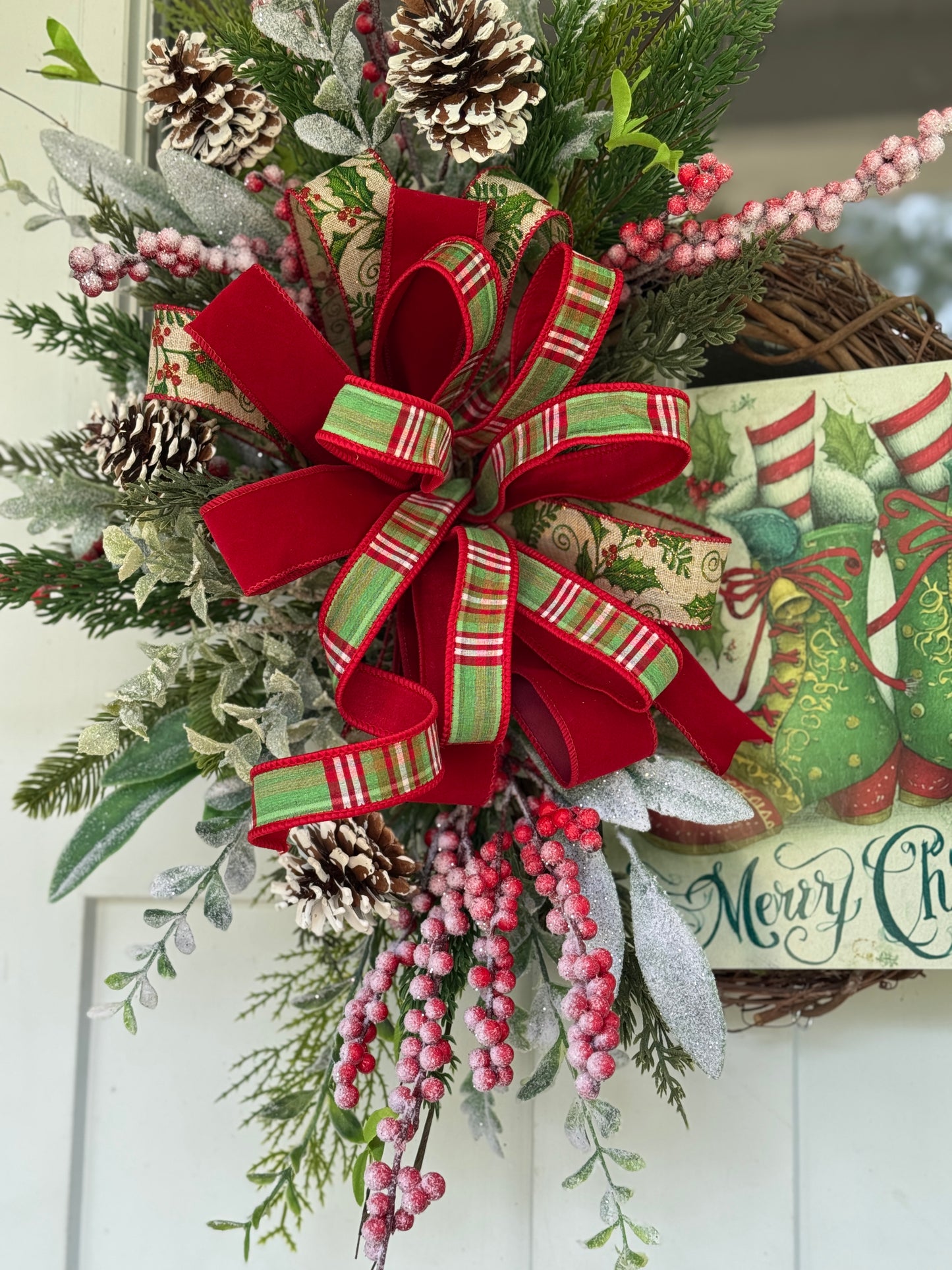 Vintage Inspired Elf Wreath