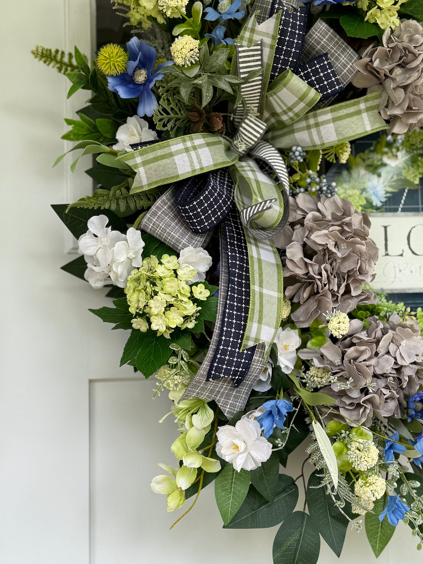 Hydrangea Love Grows Here Wreath