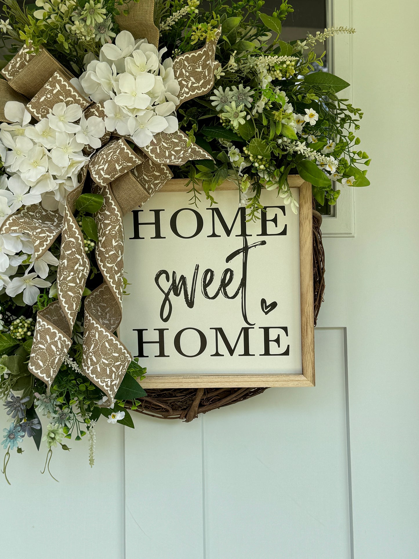 Everyday Home Sweet Home Hydrangea Wreath
