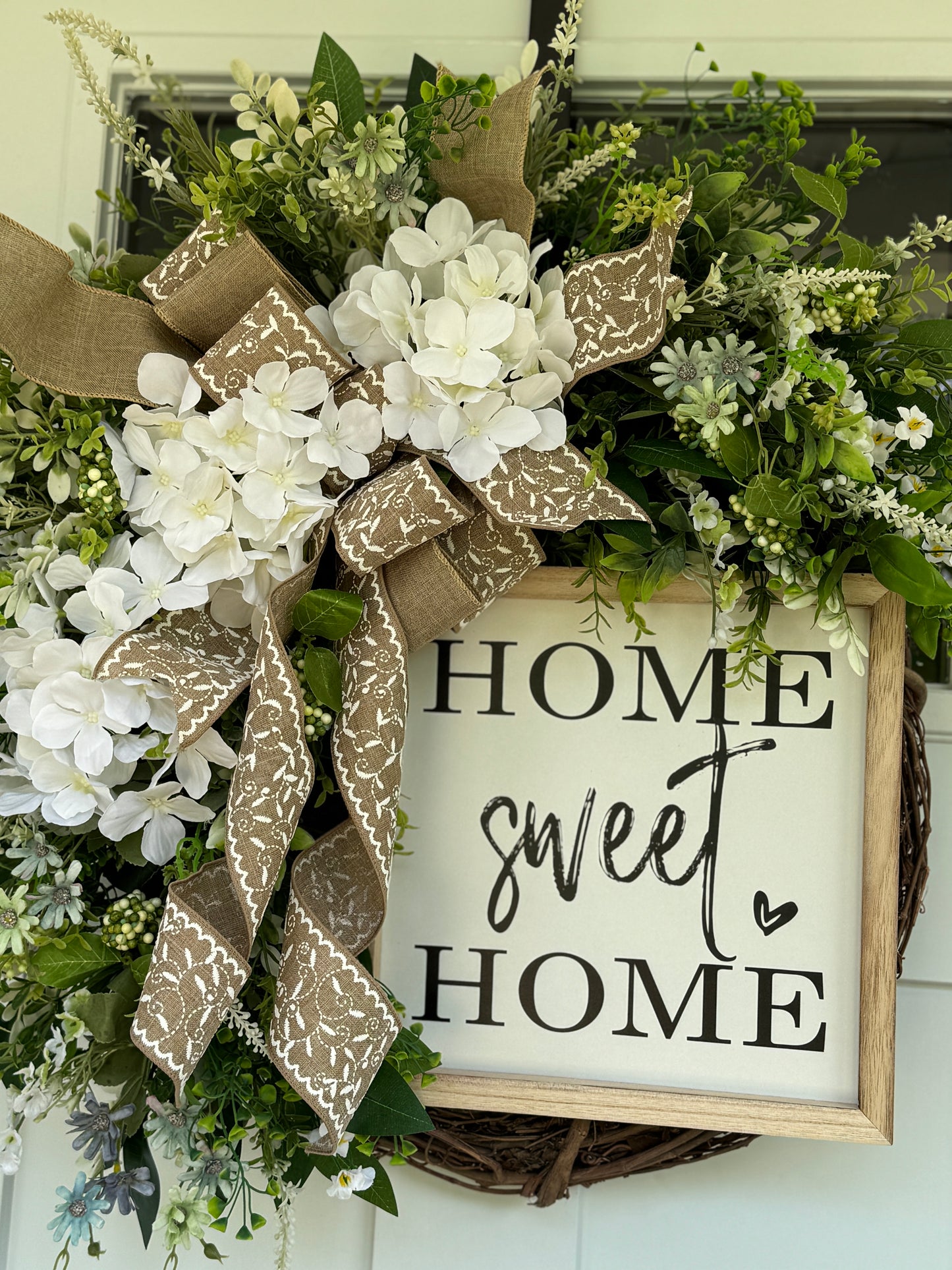 Everyday Home Sweet Home Hydrangea Wreath