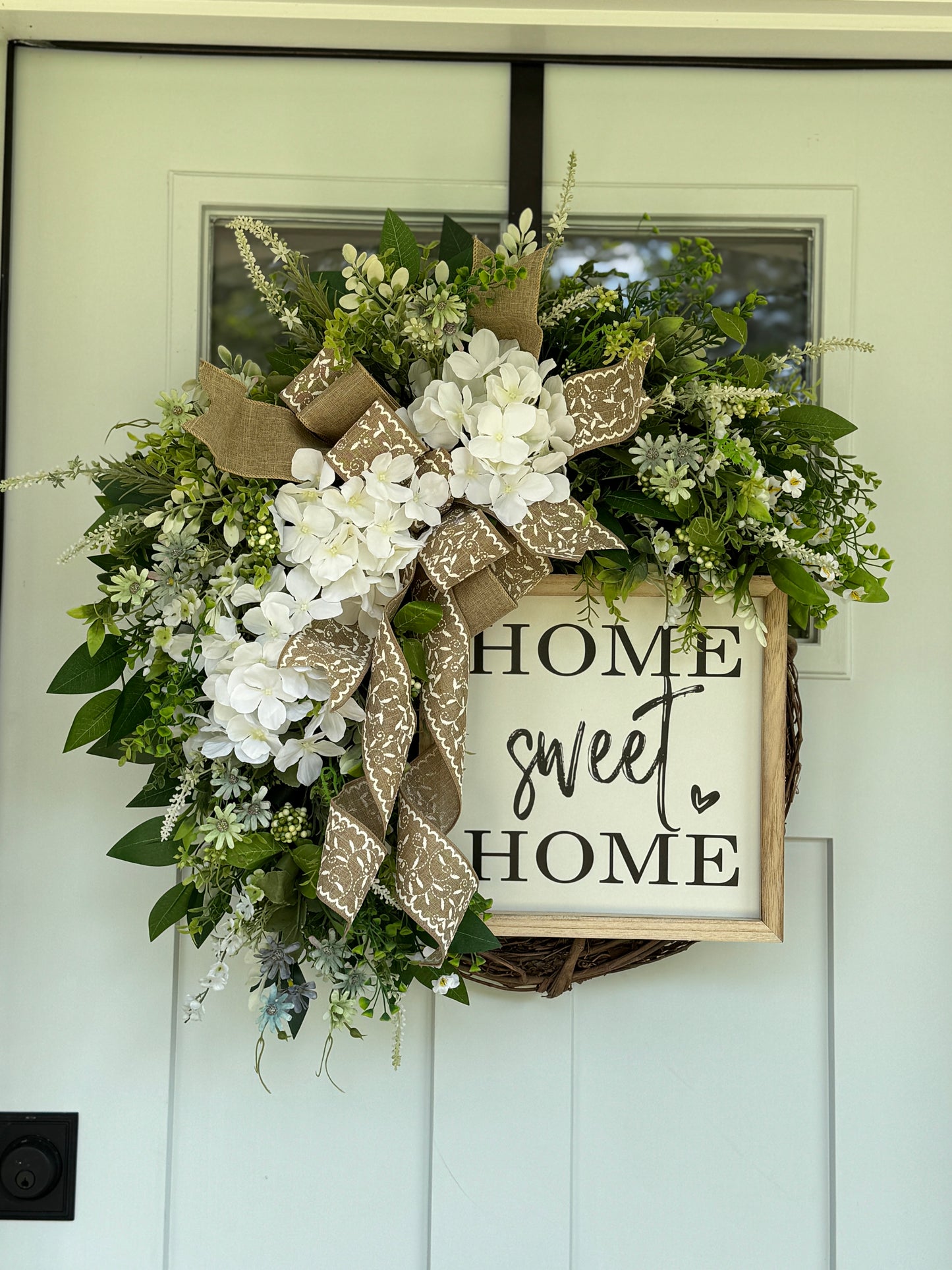 Everyday Home Sweet Home Hydrangea Wreath