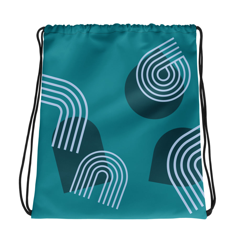 Abstract Drawstring bag