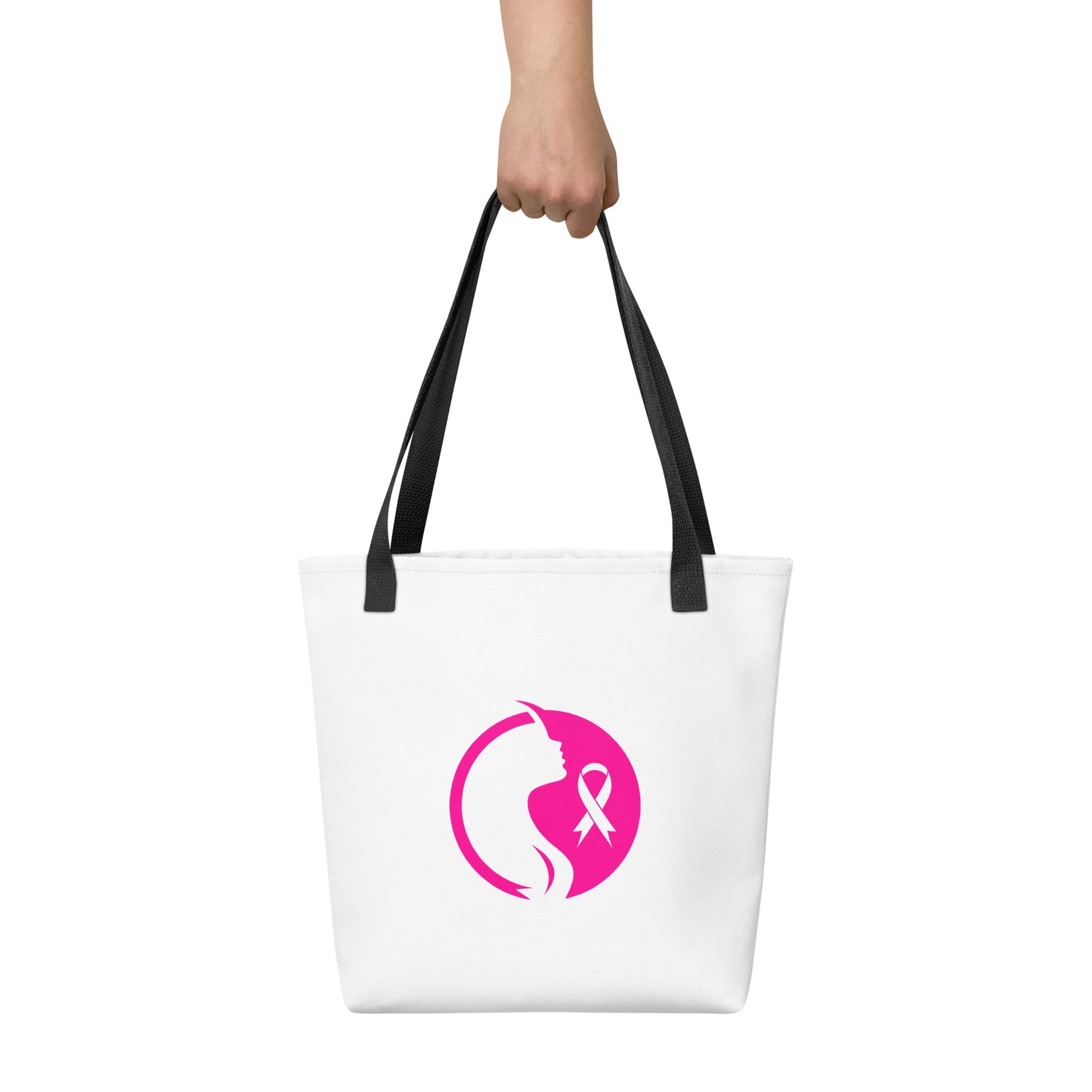 Breast cancer silhouette Tote bag