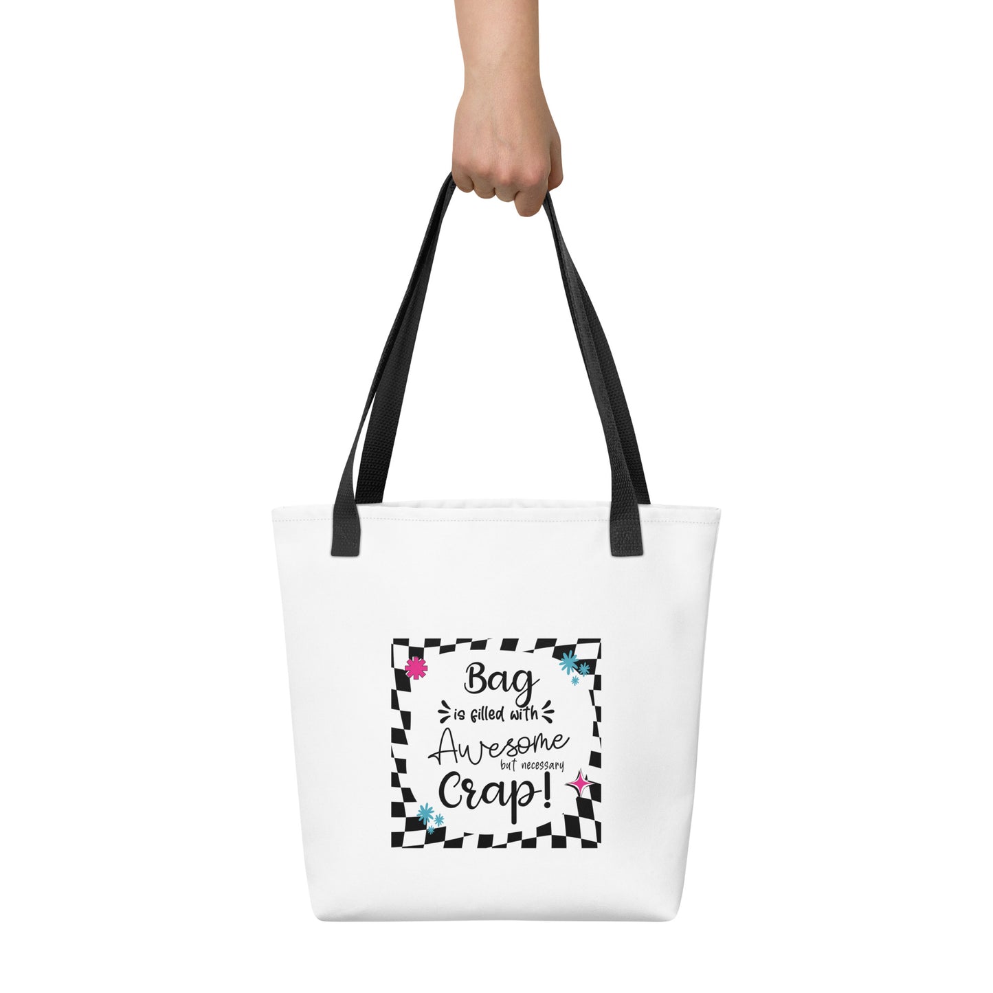 Bag is filled Tote bag