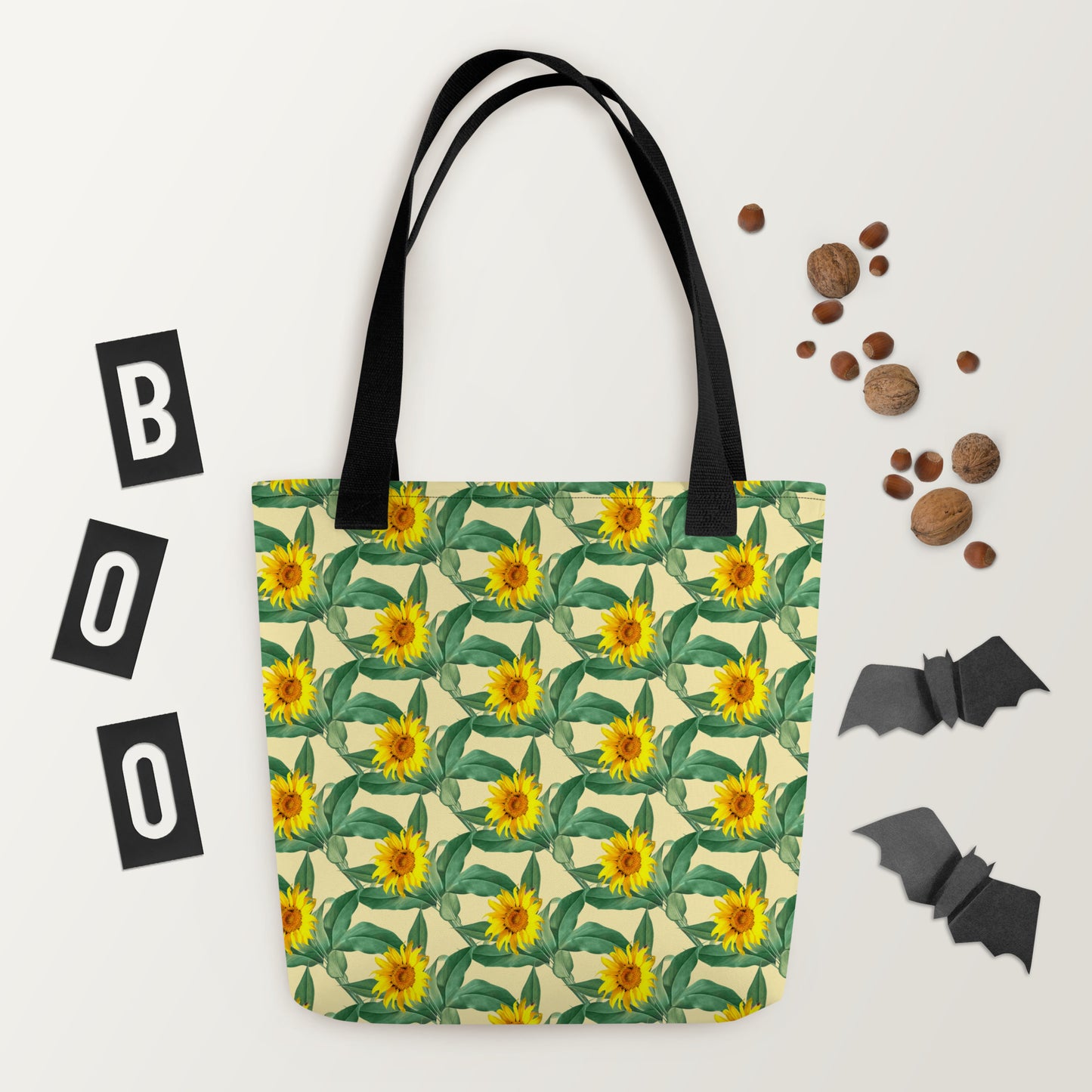 Sunflower pattern Tote bag