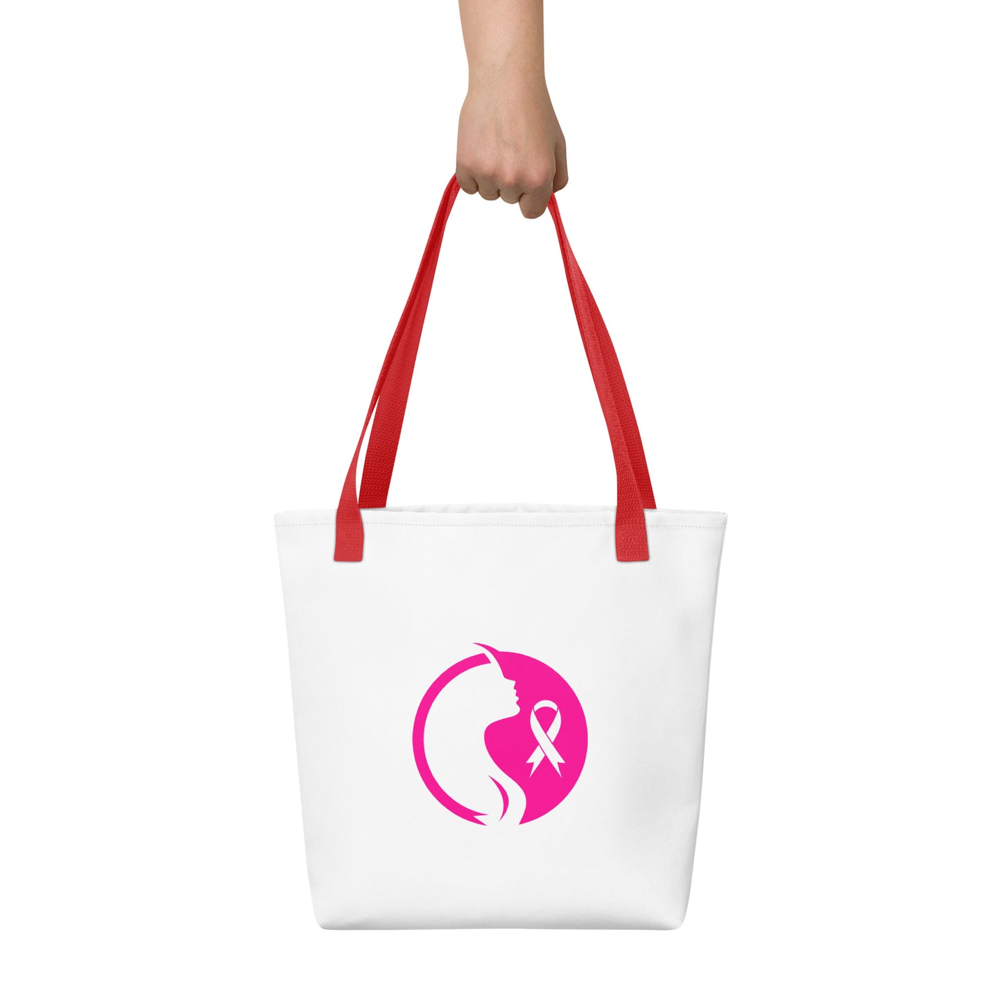 Breast cancer silhouette Tote bag