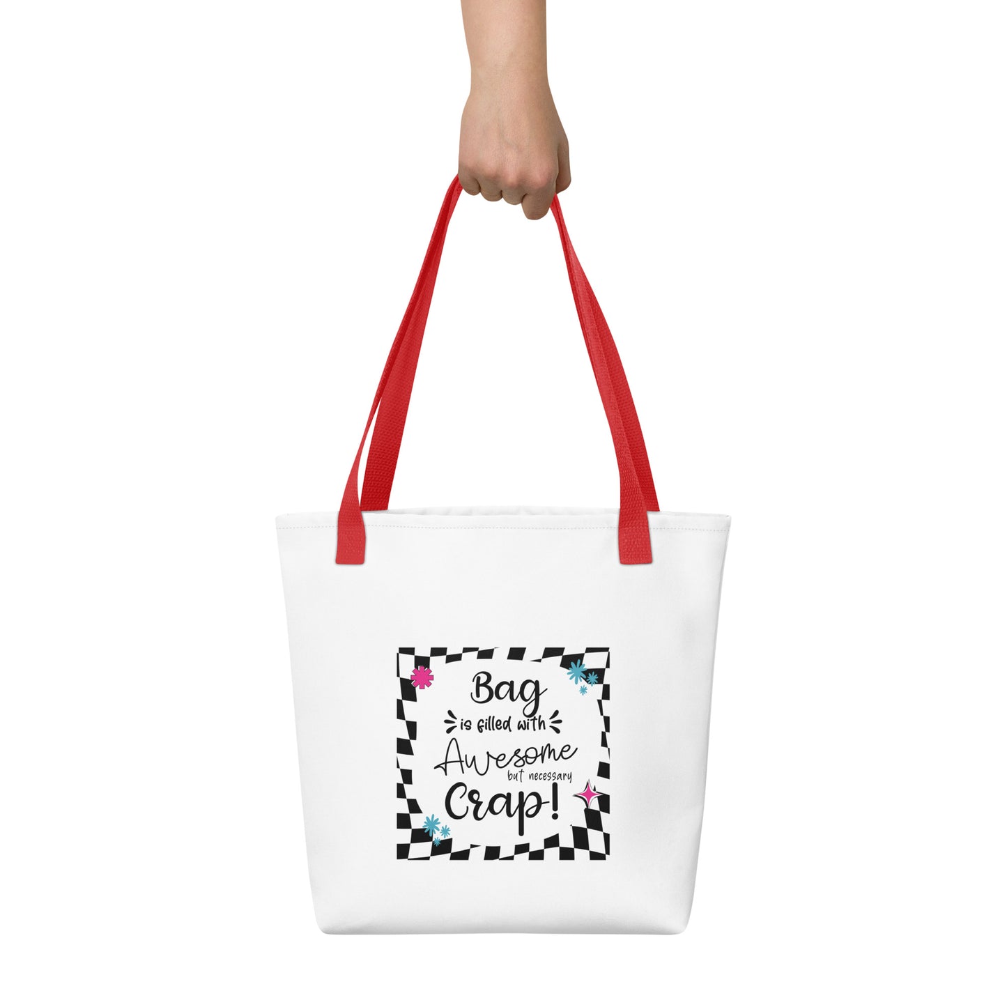 Bag is filled Tote bag
