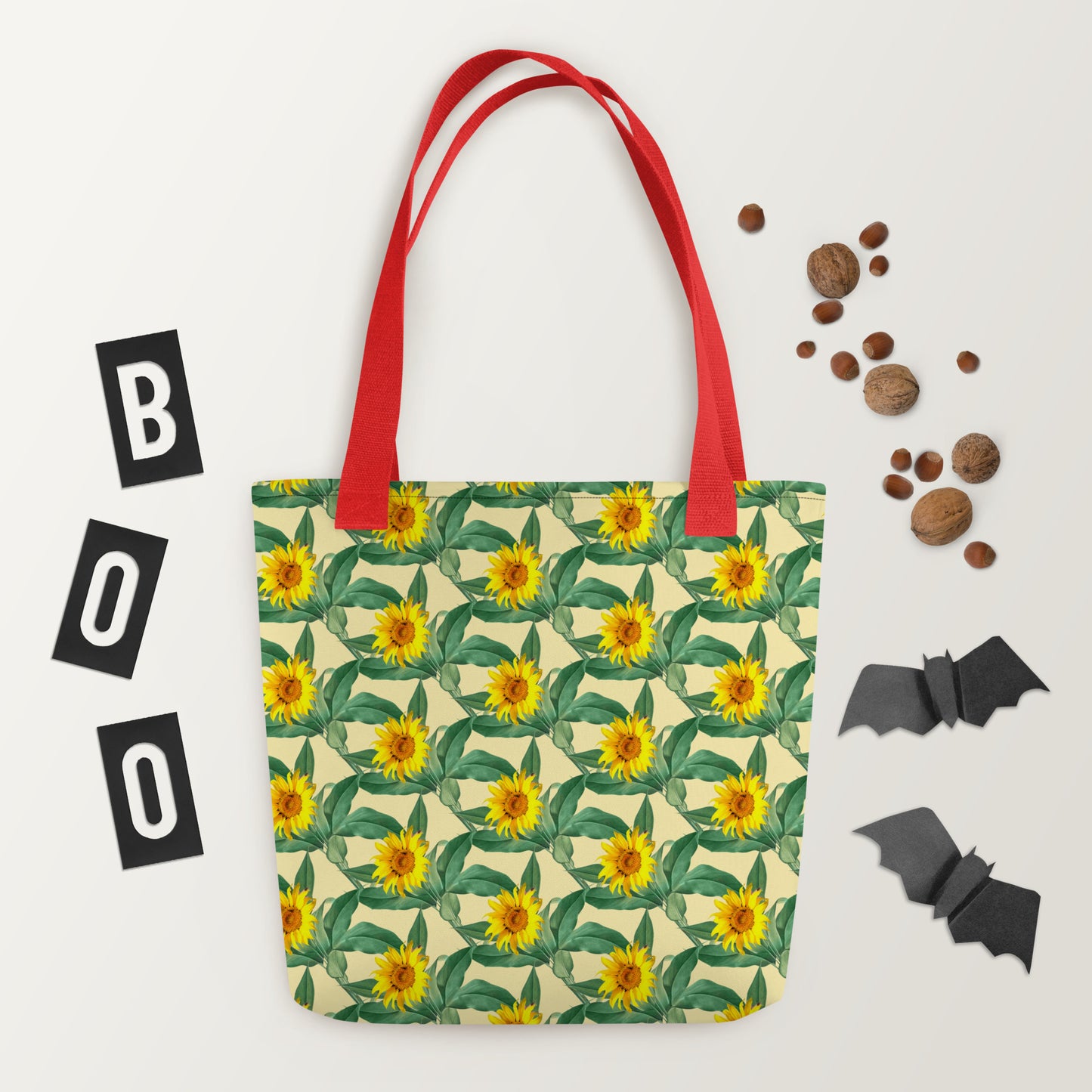 Sunflower pattern Tote bag