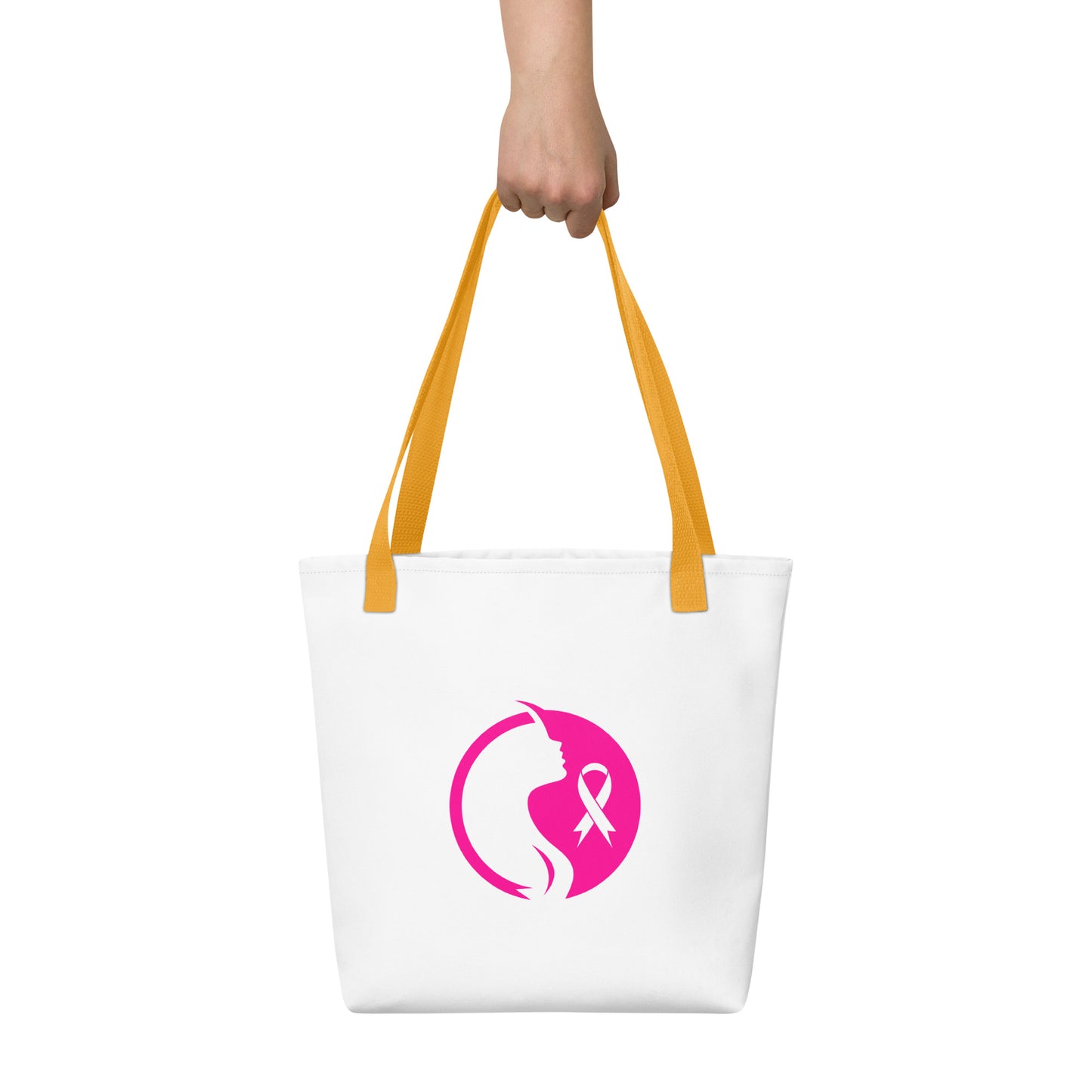 Breast cancer silhouette Tote bag