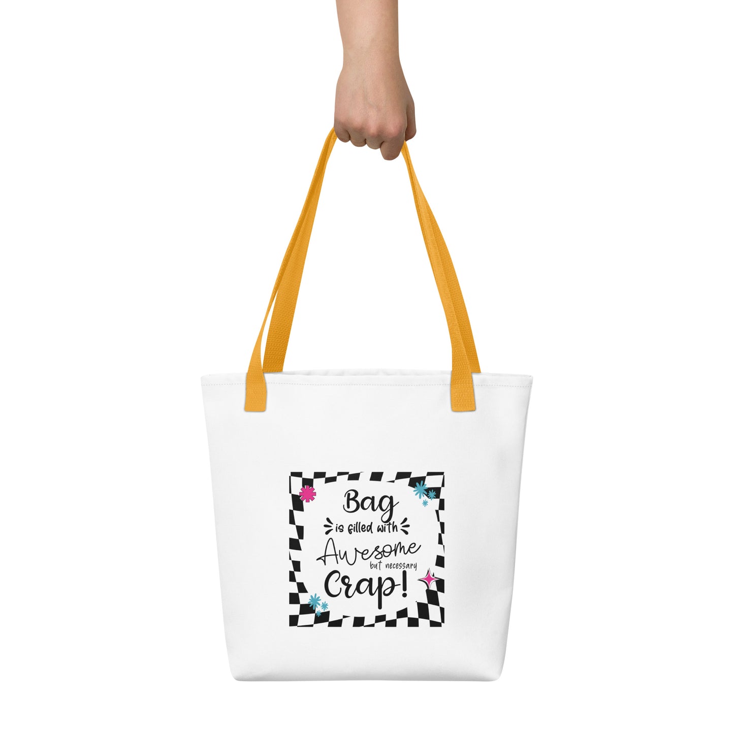 Bag is filled Tote bag
