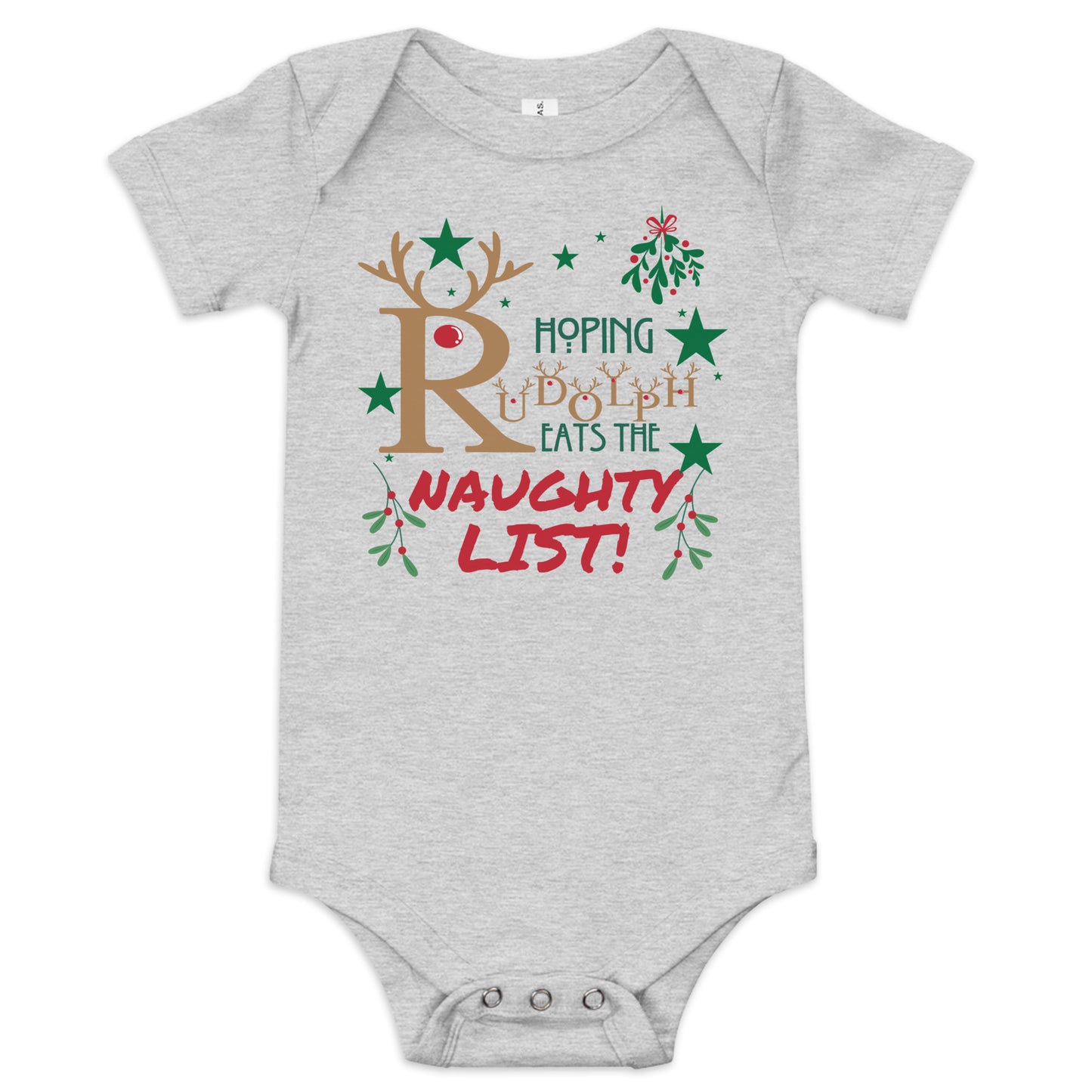 Hoping Rudolph Baby short sleeve one piece
