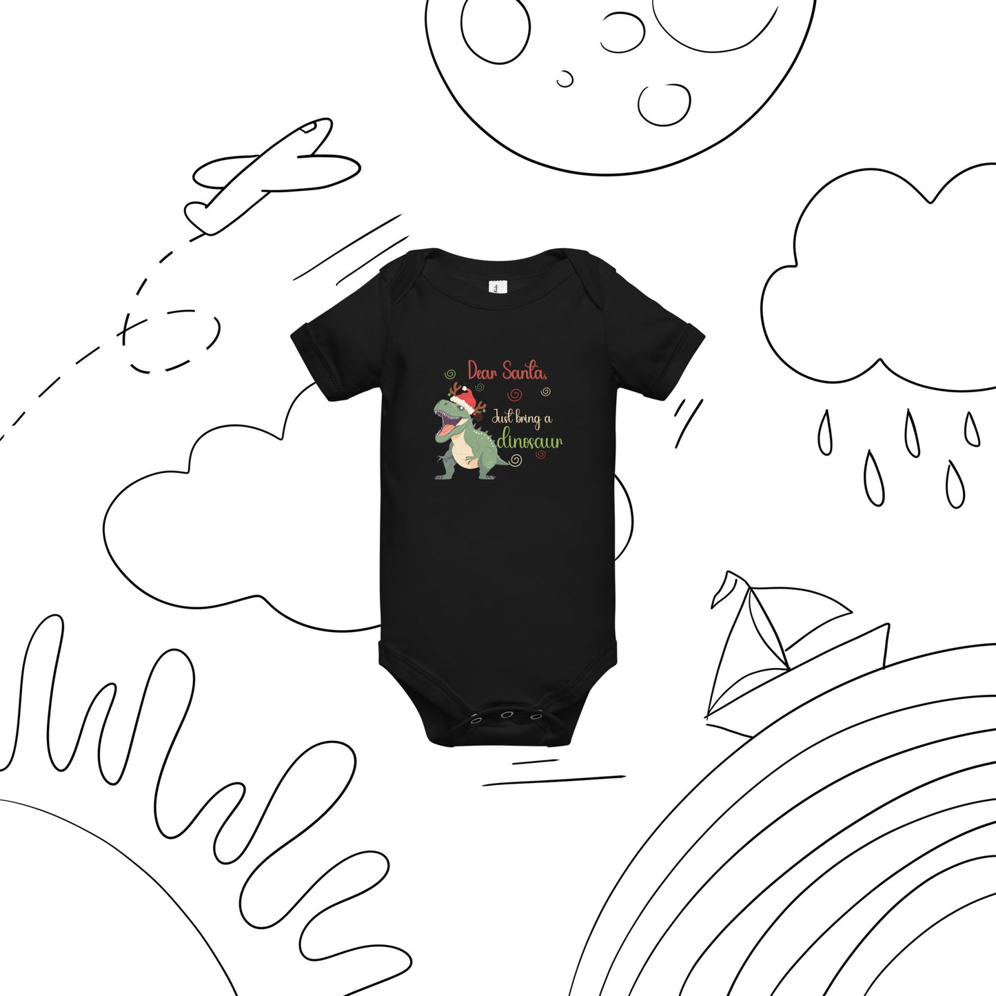 Bring dinosaur Baby short sleeve one piece