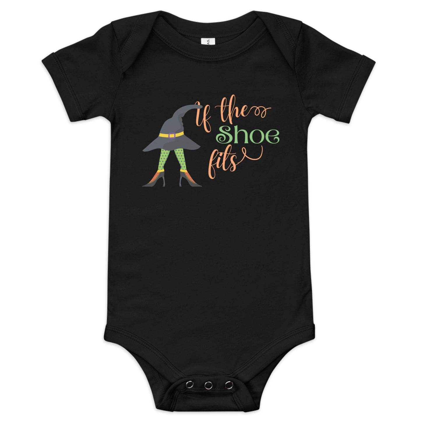 If the shoe fits Baby short sleeve one piece