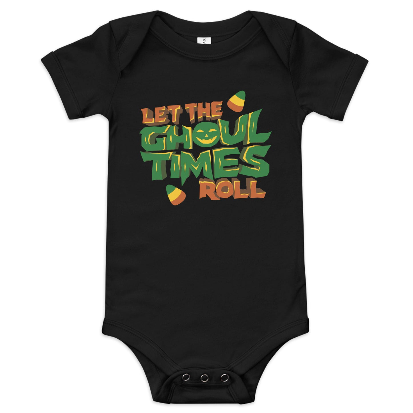 Let the ghoul times roll Baby short sleeve one piece