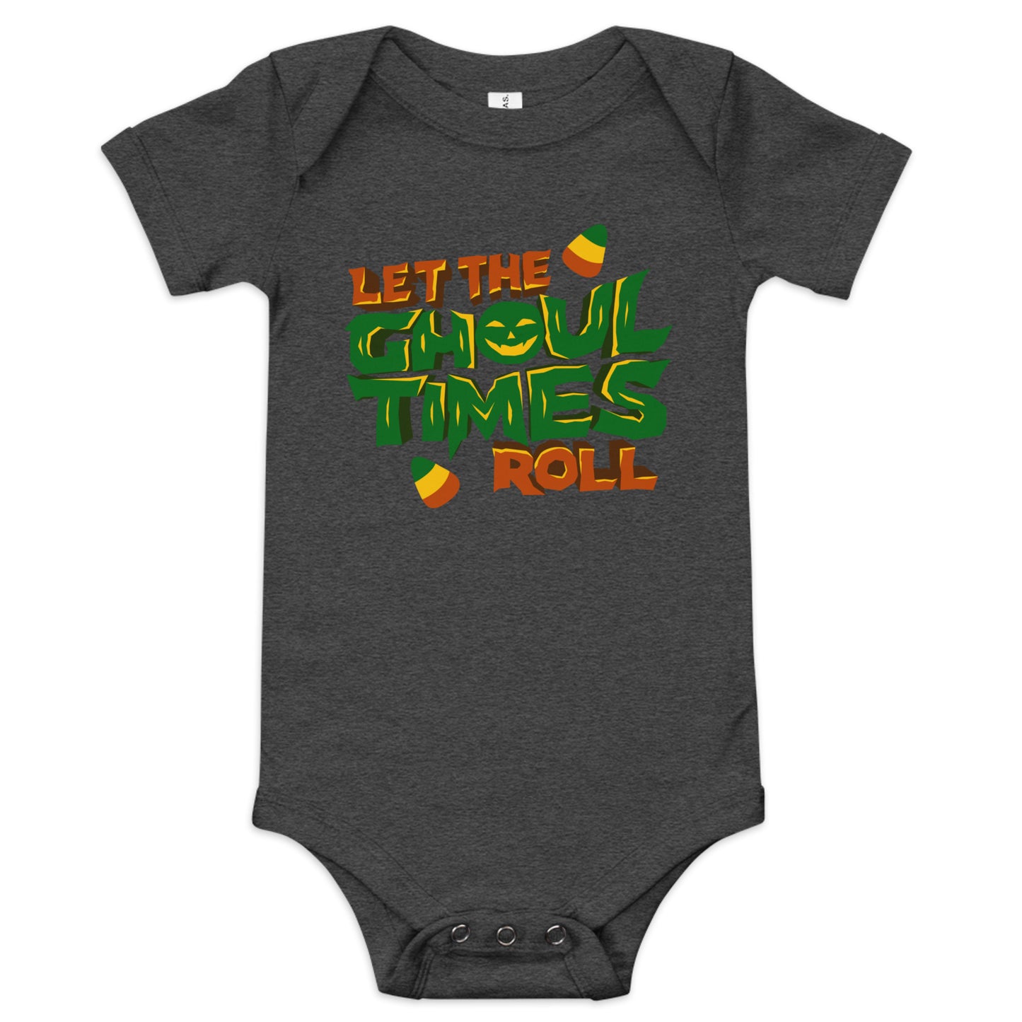 Let the ghoul times roll Baby short sleeve one piece