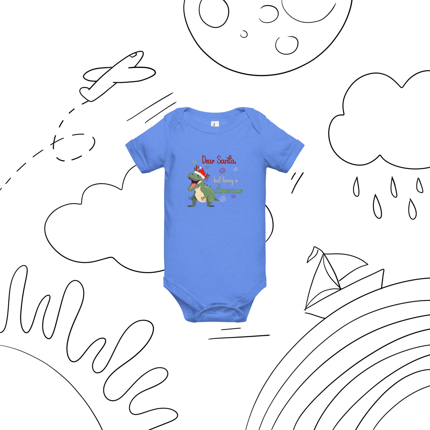 Bring dinosaur Baby short sleeve one piece