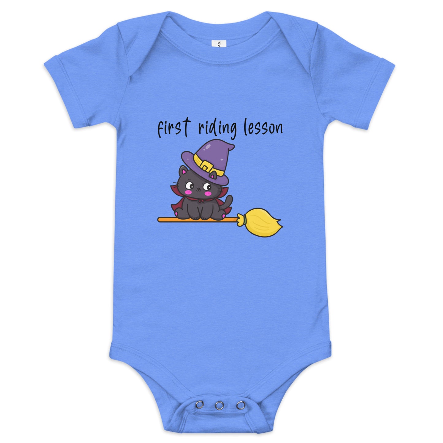 First riding lesson Baby short sleeve one piece