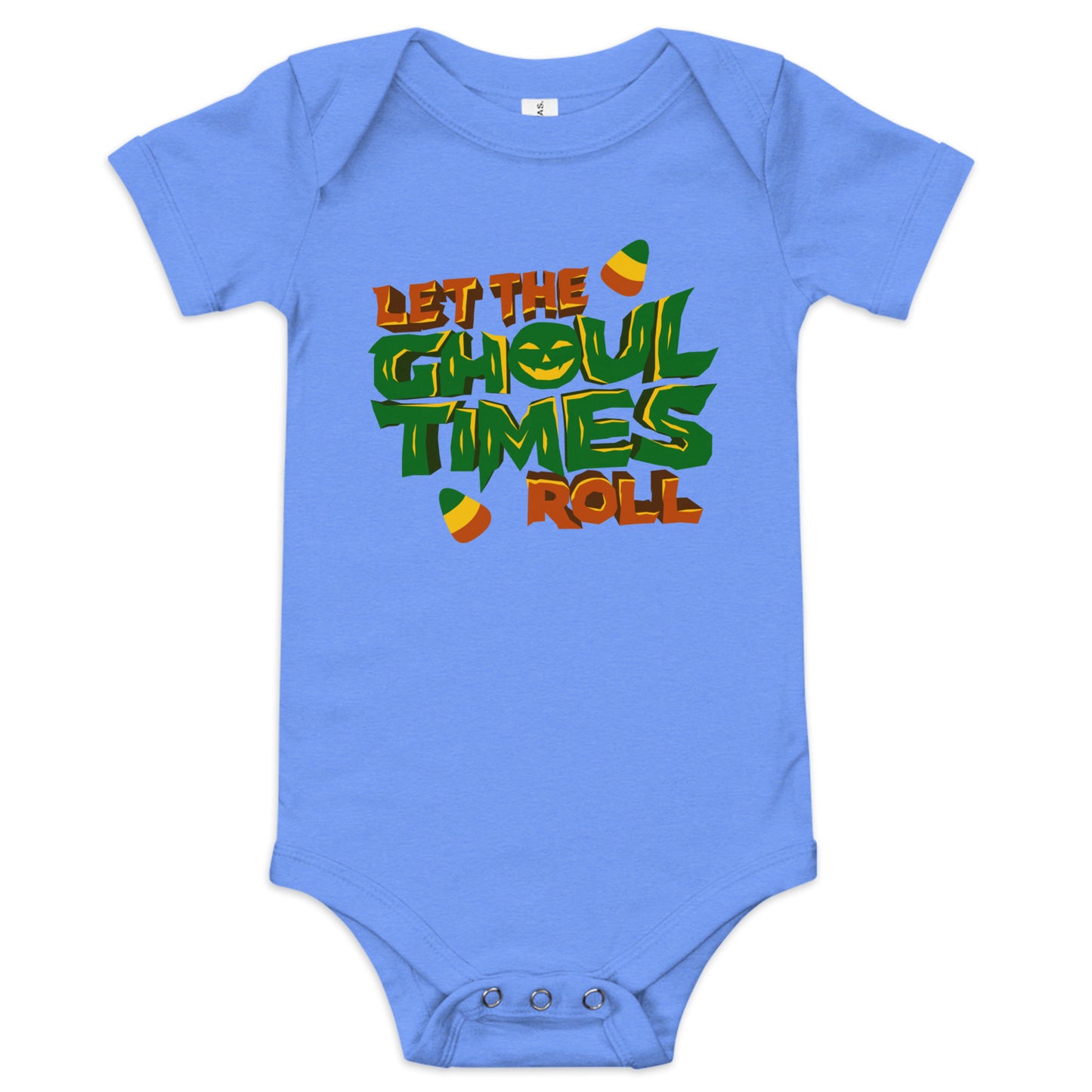 Let the ghoul times roll Baby short sleeve one piece