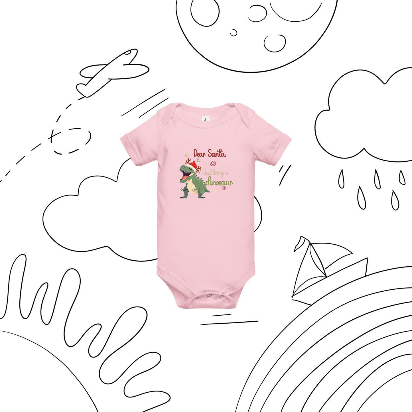 Bring dinosaur Baby short sleeve one piece