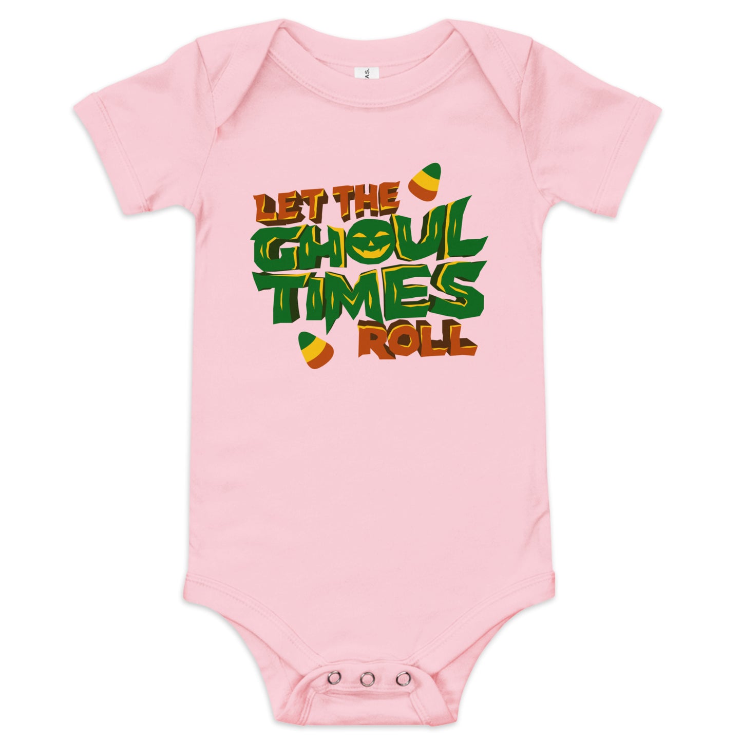 Let the ghoul times roll Baby short sleeve one piece