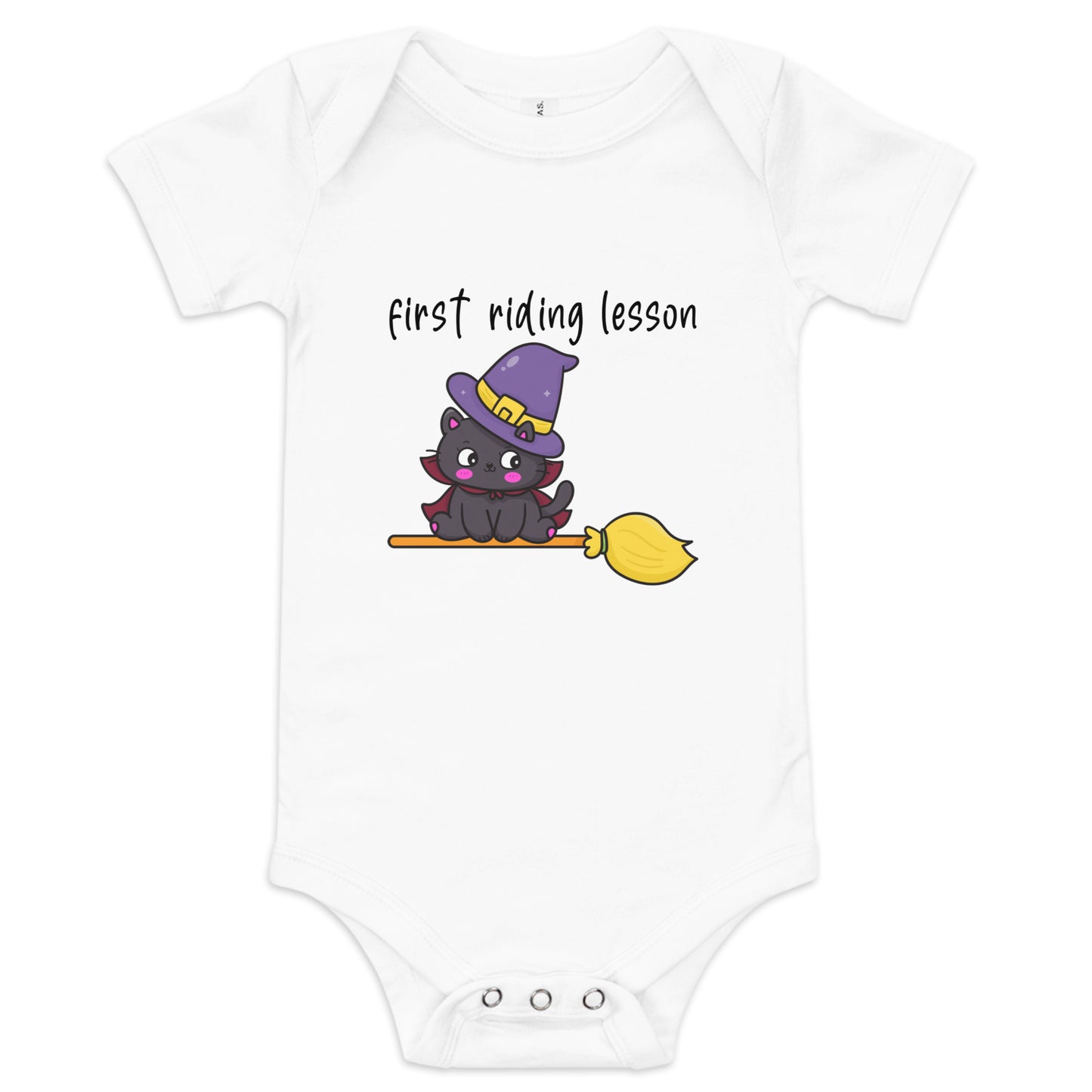 First riding lesson Baby short sleeve one piece