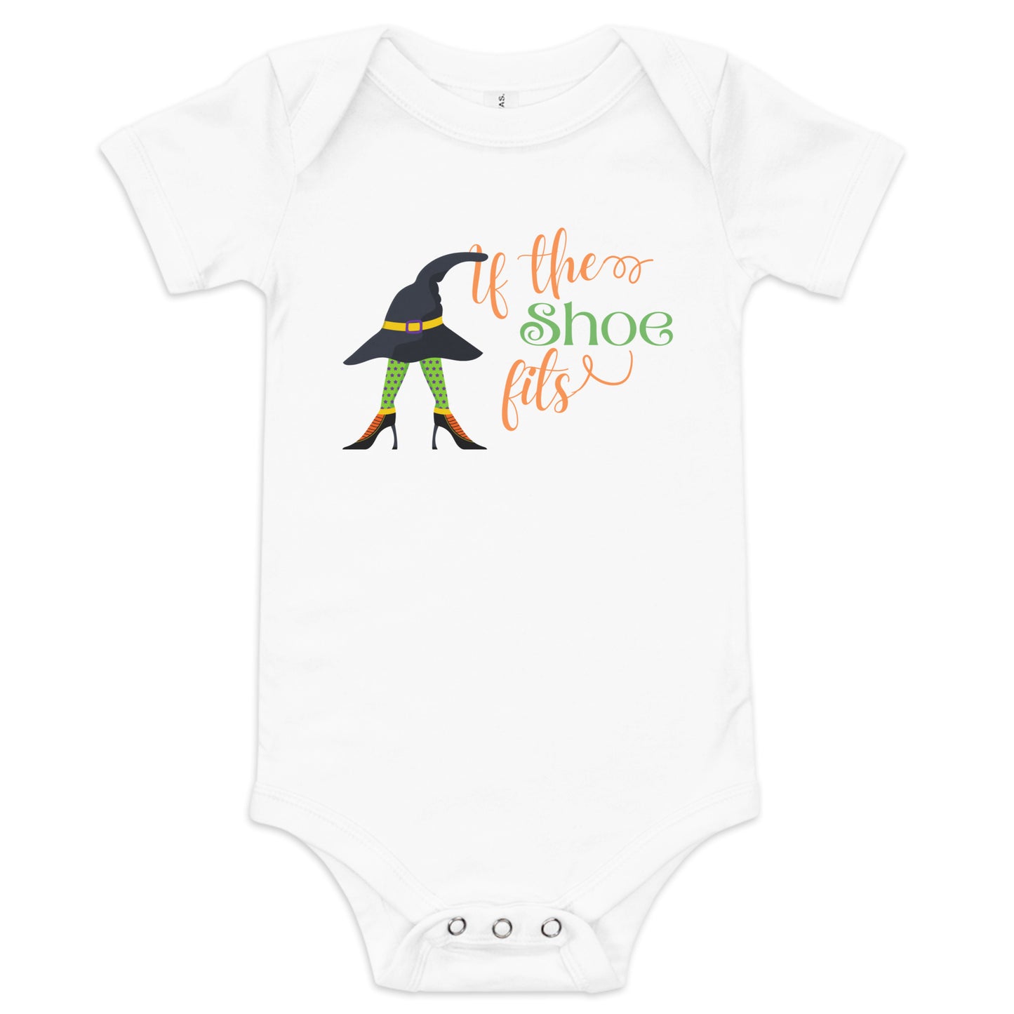 If the shoe fits Baby short sleeve one piece