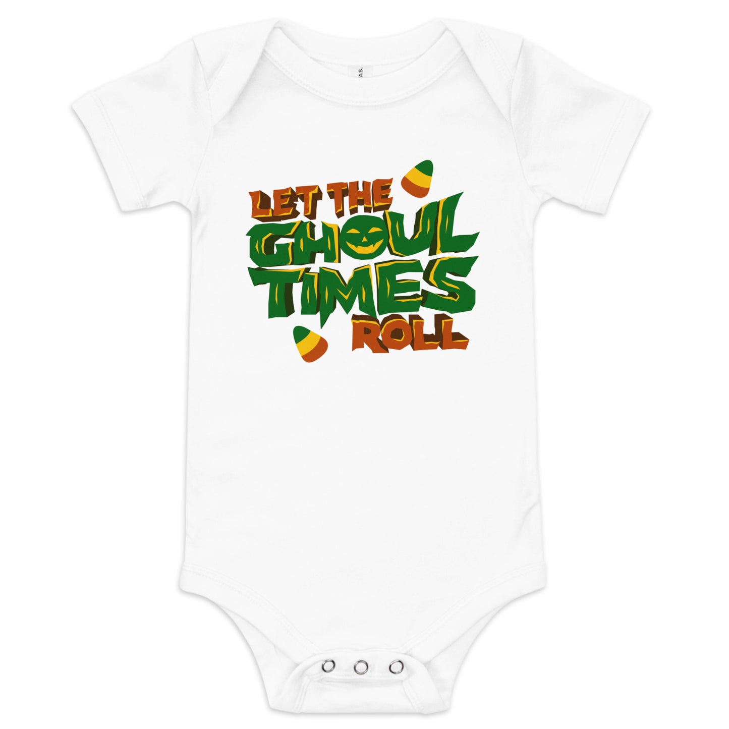 Let the ghoul times roll Baby short sleeve one piece