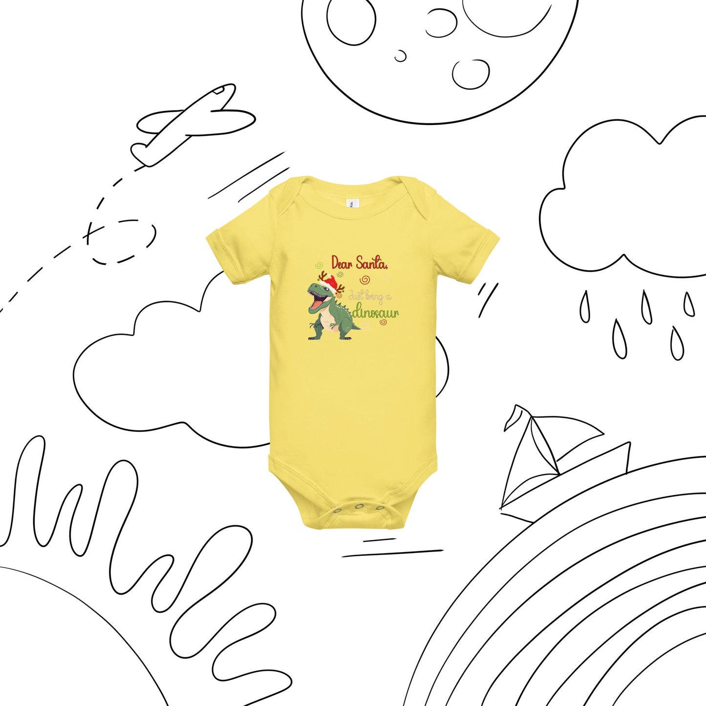 Bring dinosaur Baby short sleeve one piece