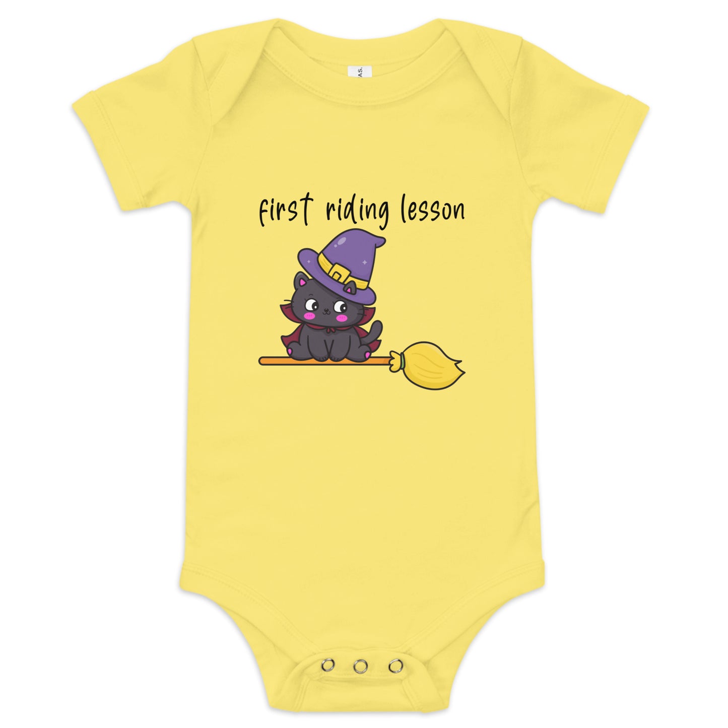 First riding lesson Baby short sleeve one piece