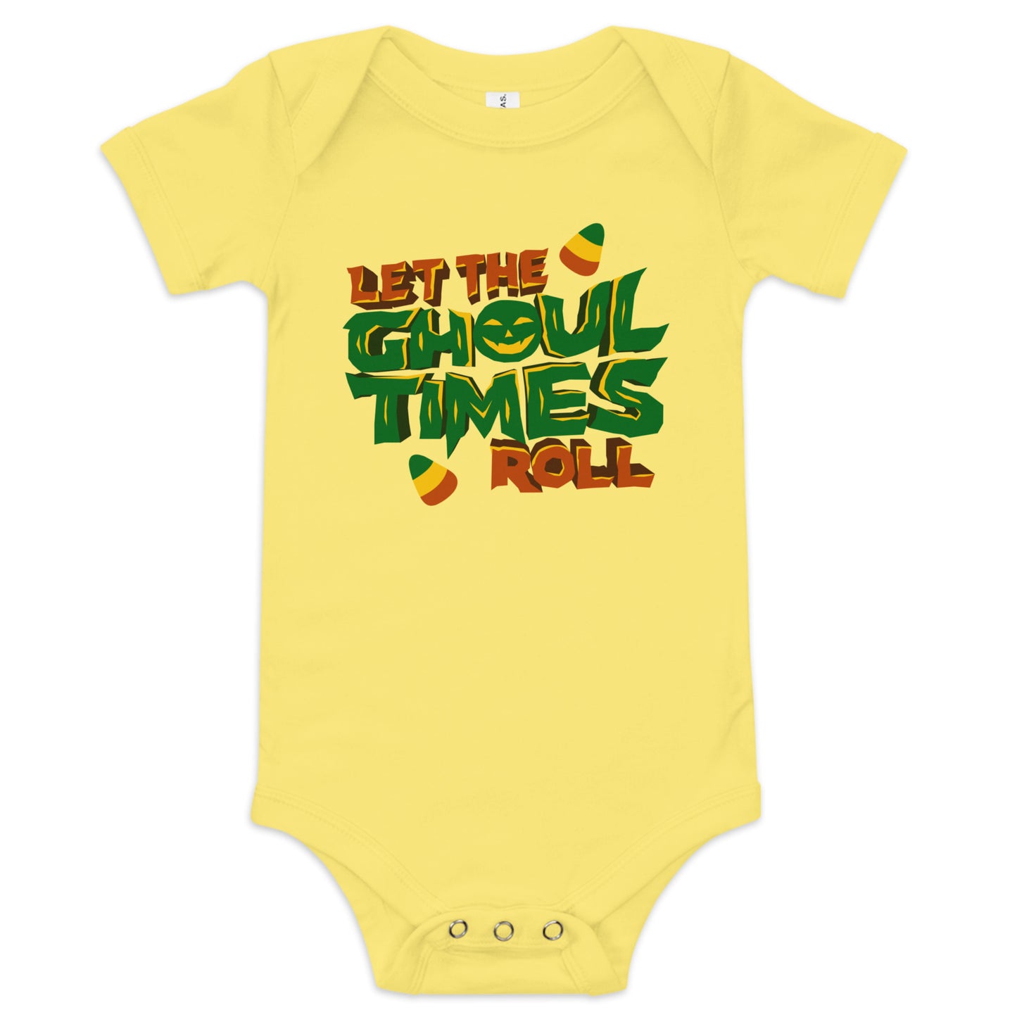 Let the ghoul times roll Baby short sleeve one piece